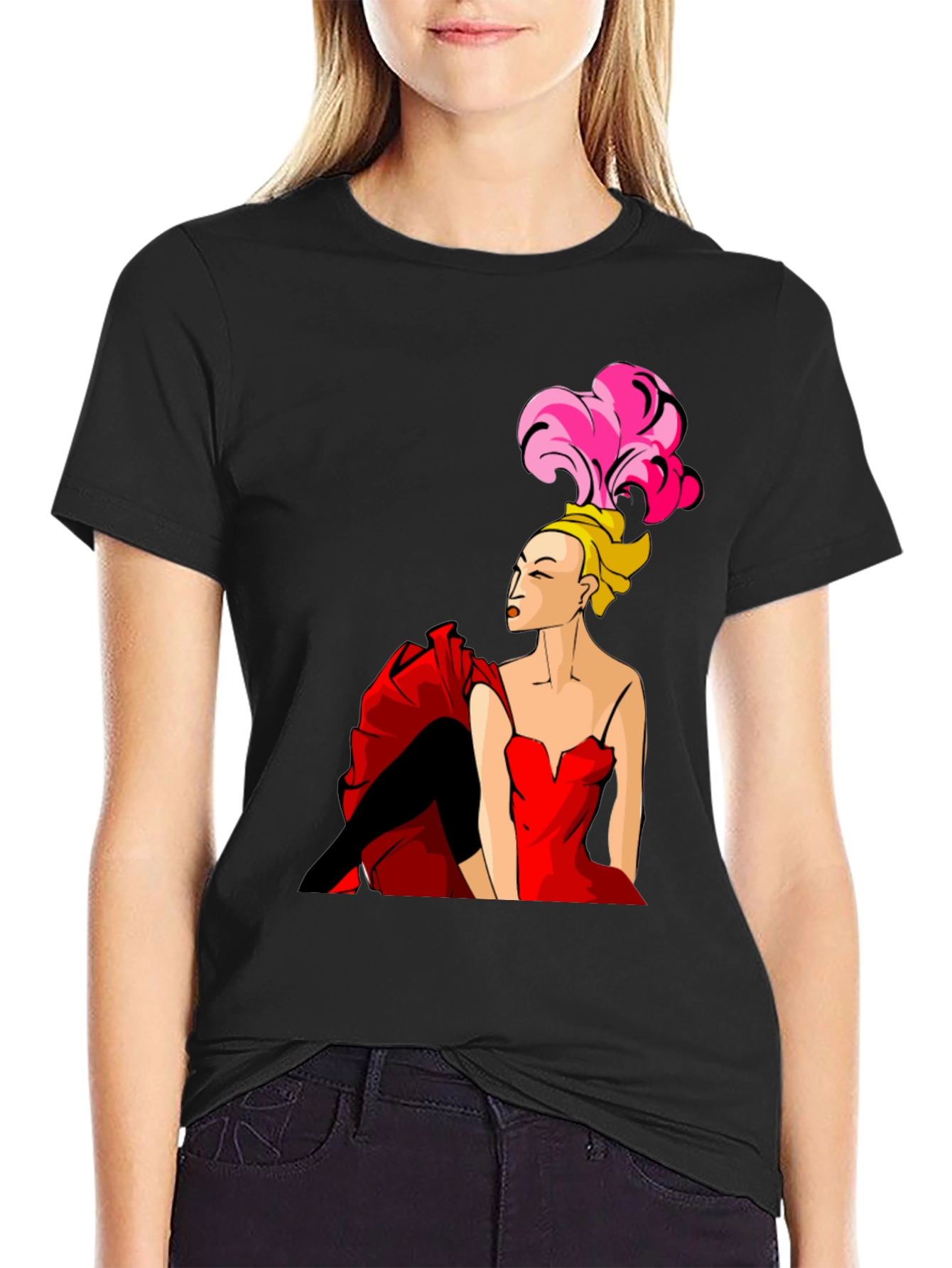 Burlesque Dancer Graphic Tee