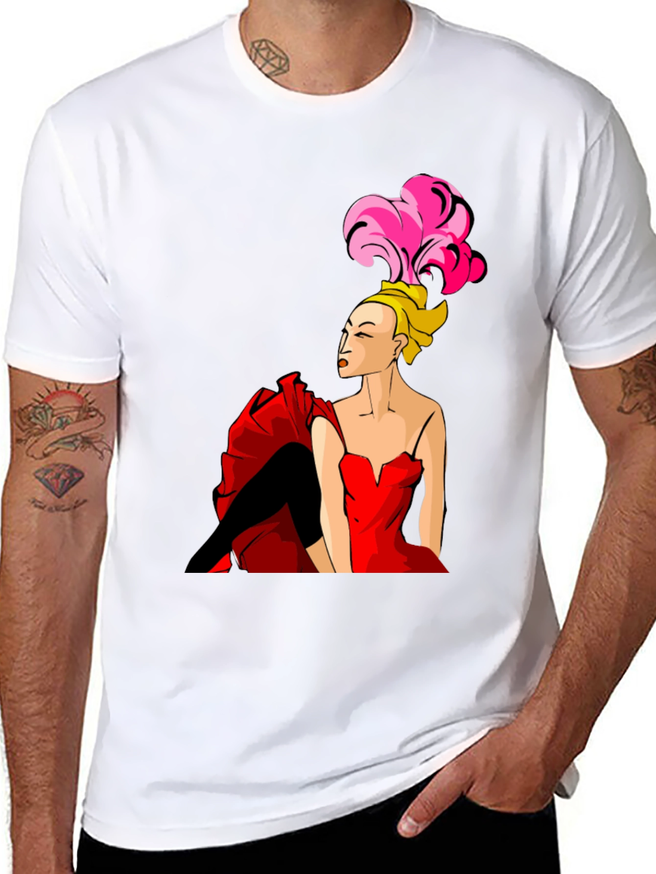 Burlesque Dancer Graphic Tee