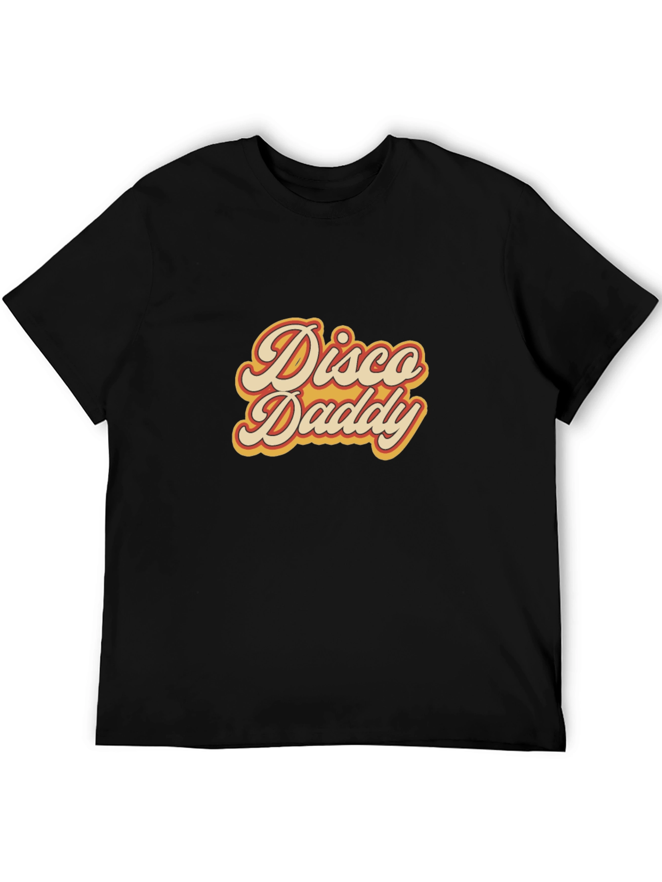 Disco Daddy Retro Graphic Tee - Black