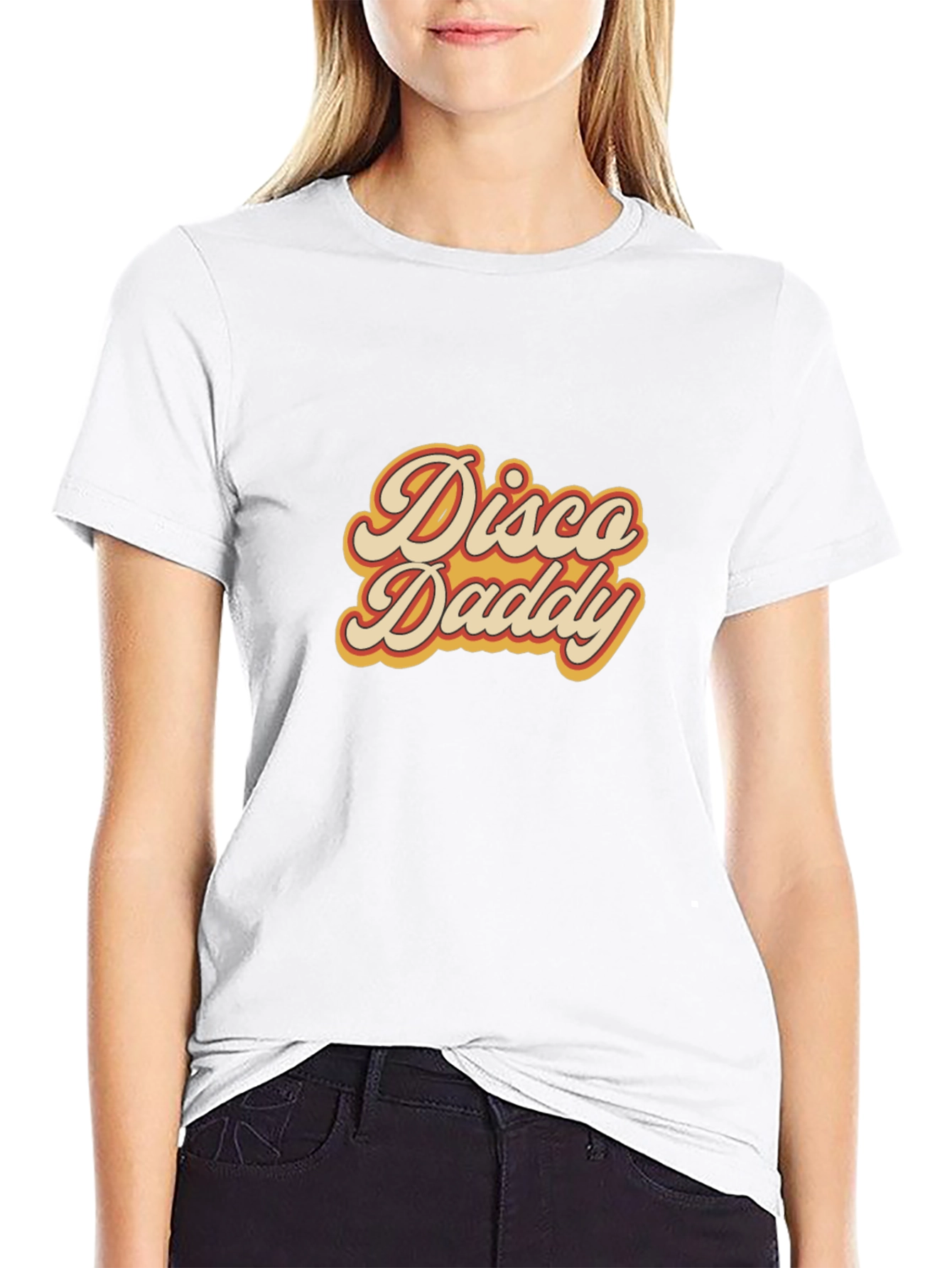 Disco Daddy Retro Graphic Tee - Black