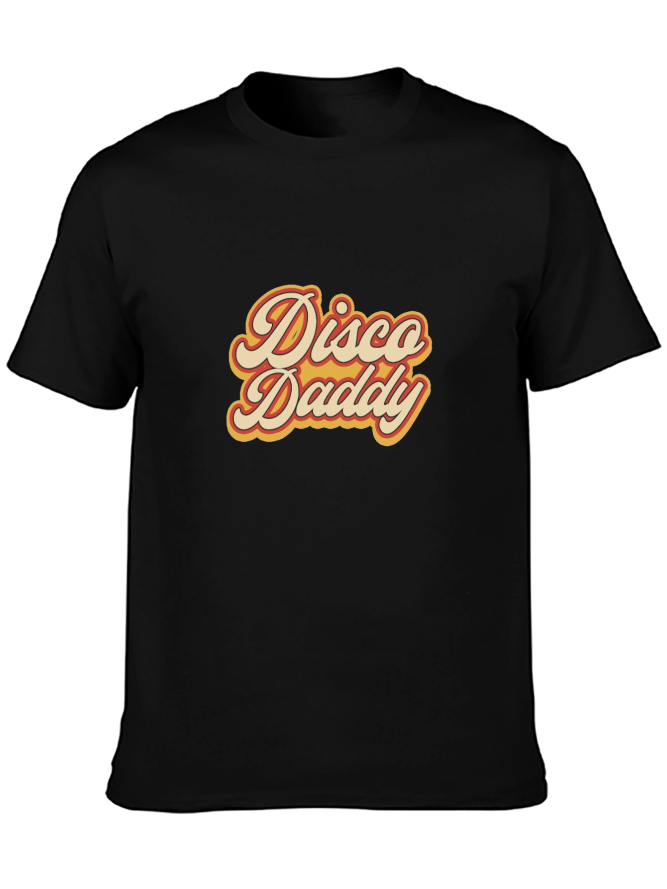 Disco Daddy Retro Graphic Tee - Black