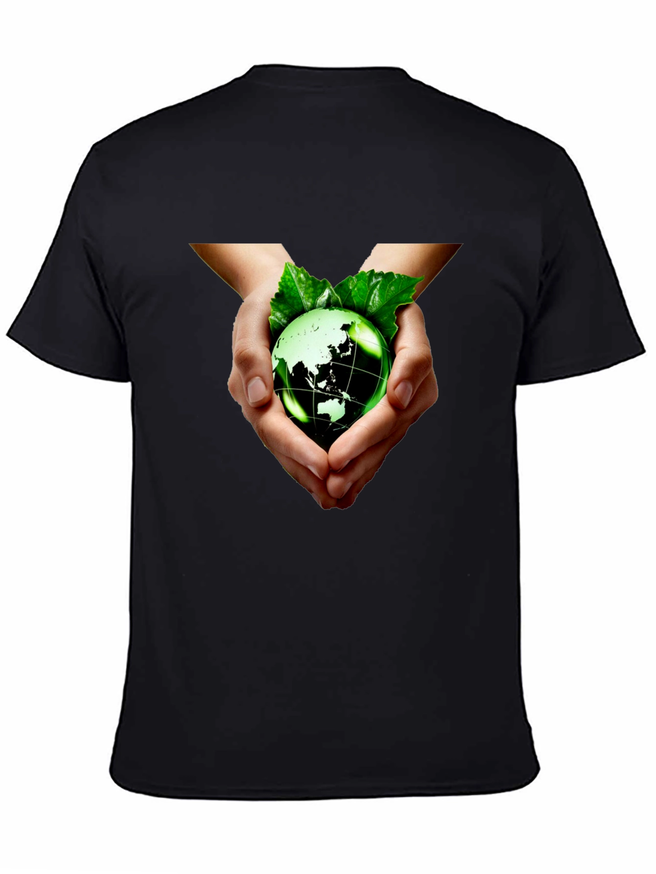 Eco-Friendly Earth Hands Graphic Tee