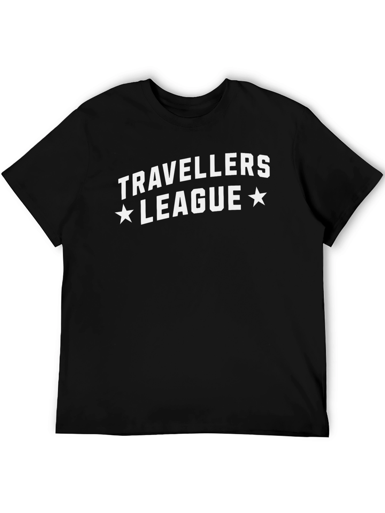 Travellers League Black Graphic Tee