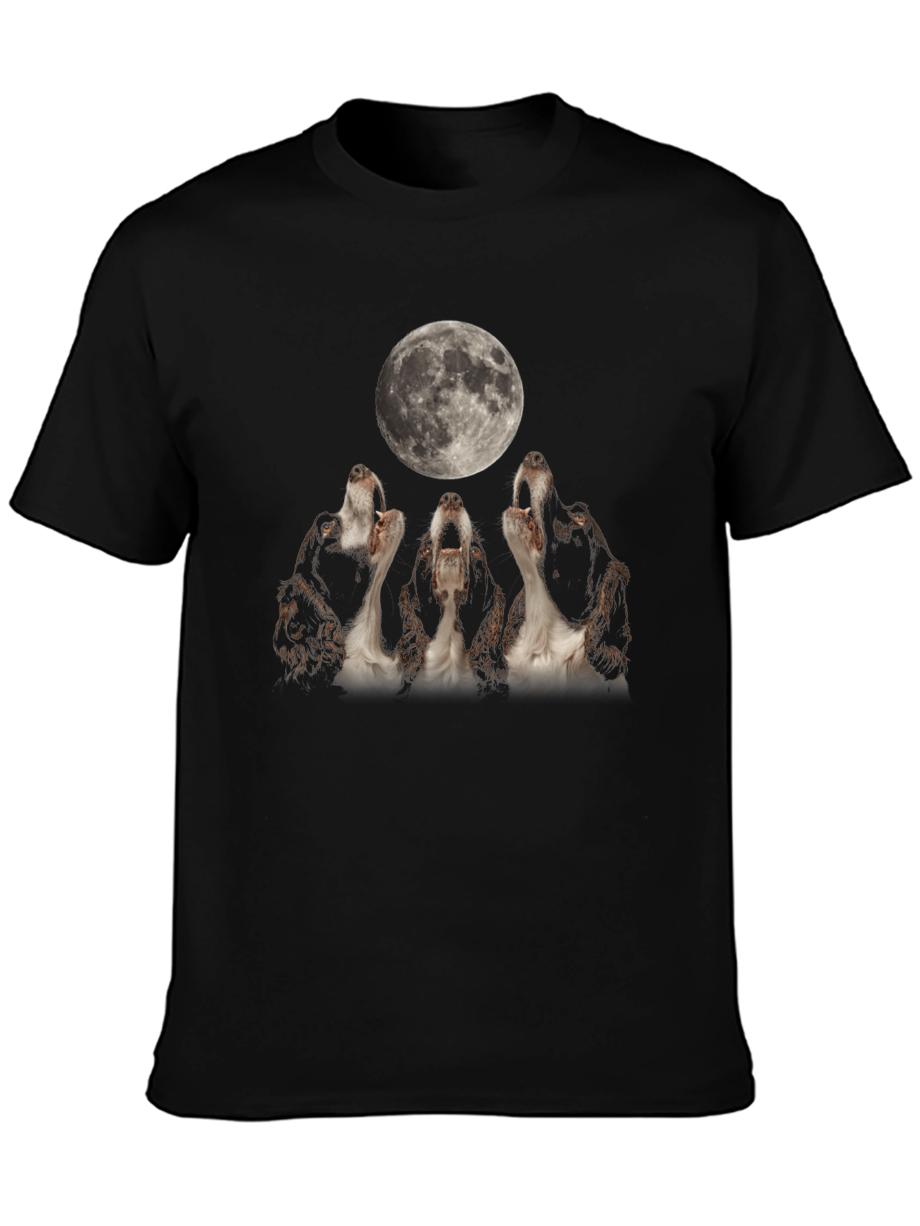 Three Dog Moon T-Shirt - Black Cotton Tee