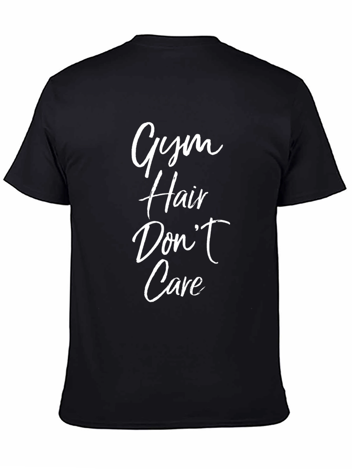 Gym Hair Dont Care Black T-Shirt