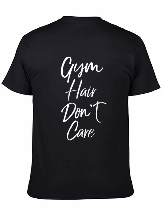 Gym Hair Dont Care Black T-Shirt