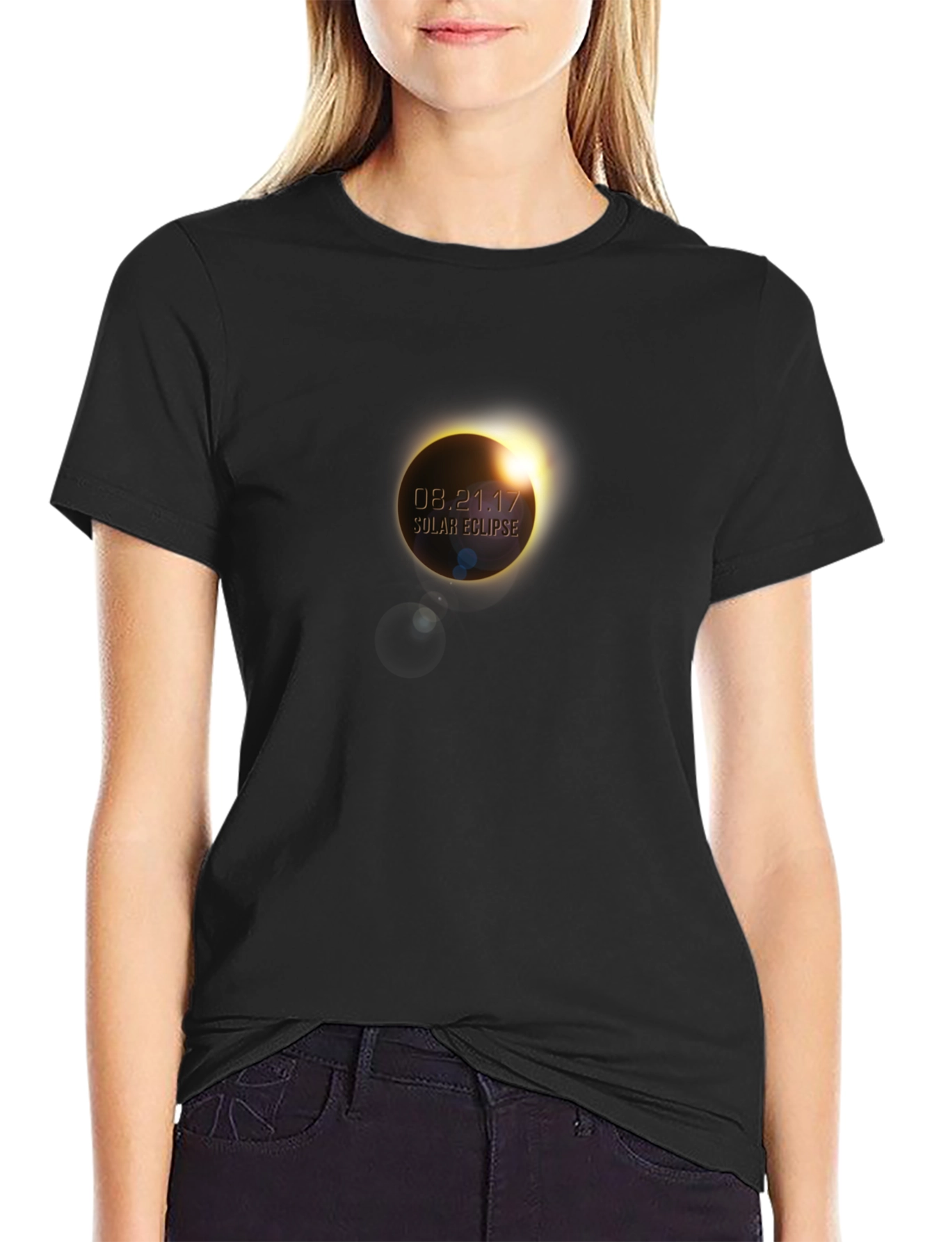 Solar Eclipse 08.21.17 Black T-Shirt