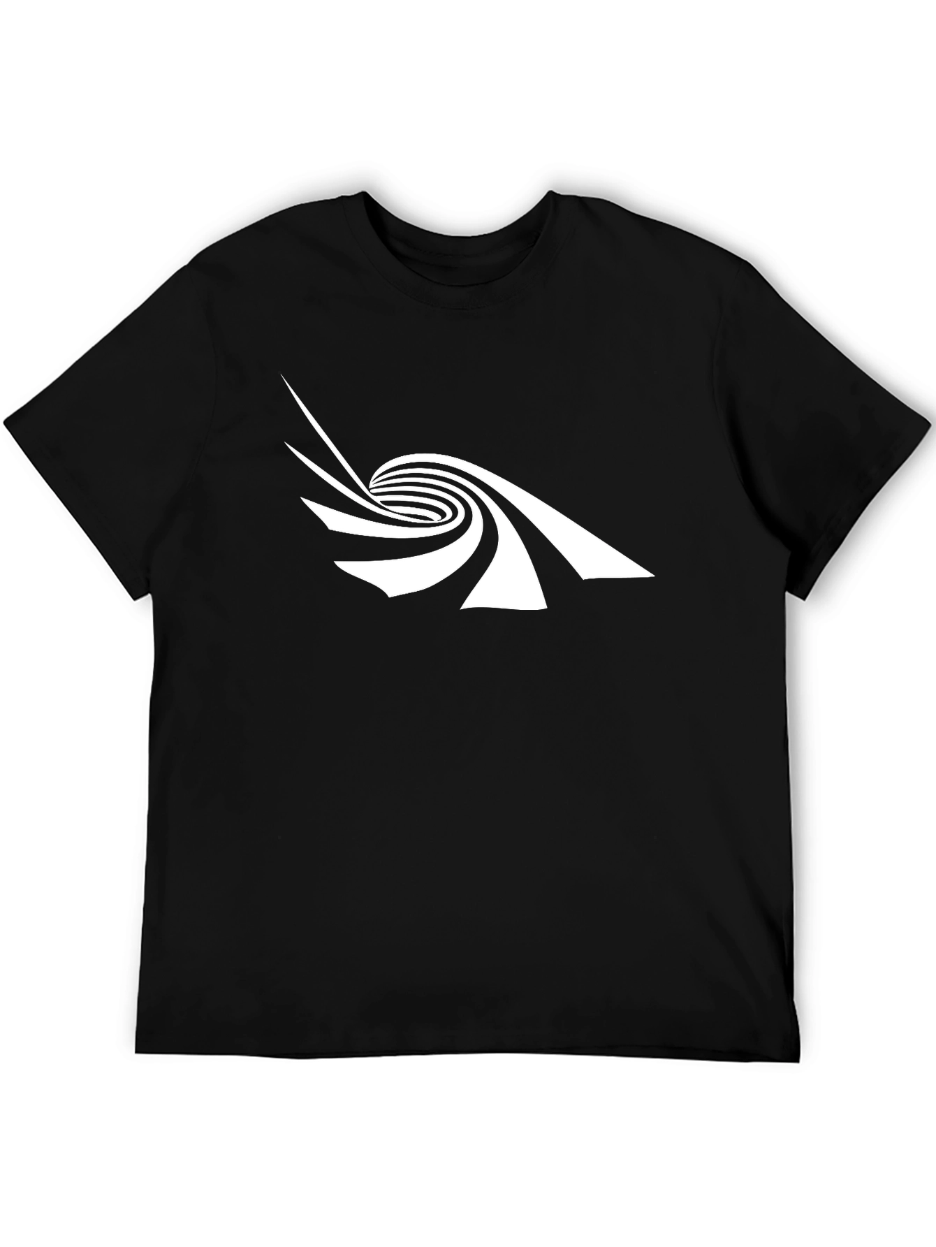 Optical Illusion Tee - Black Graphic T-Shirt