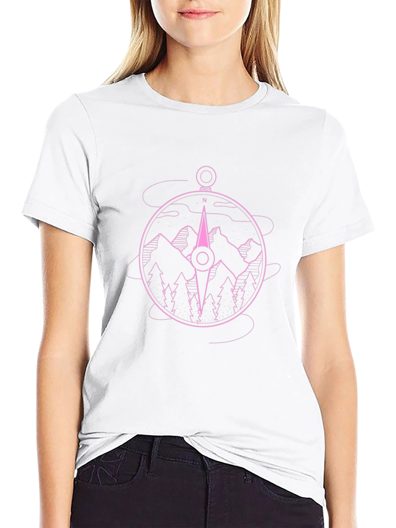 Compass Mountain Graphic T-Shirt