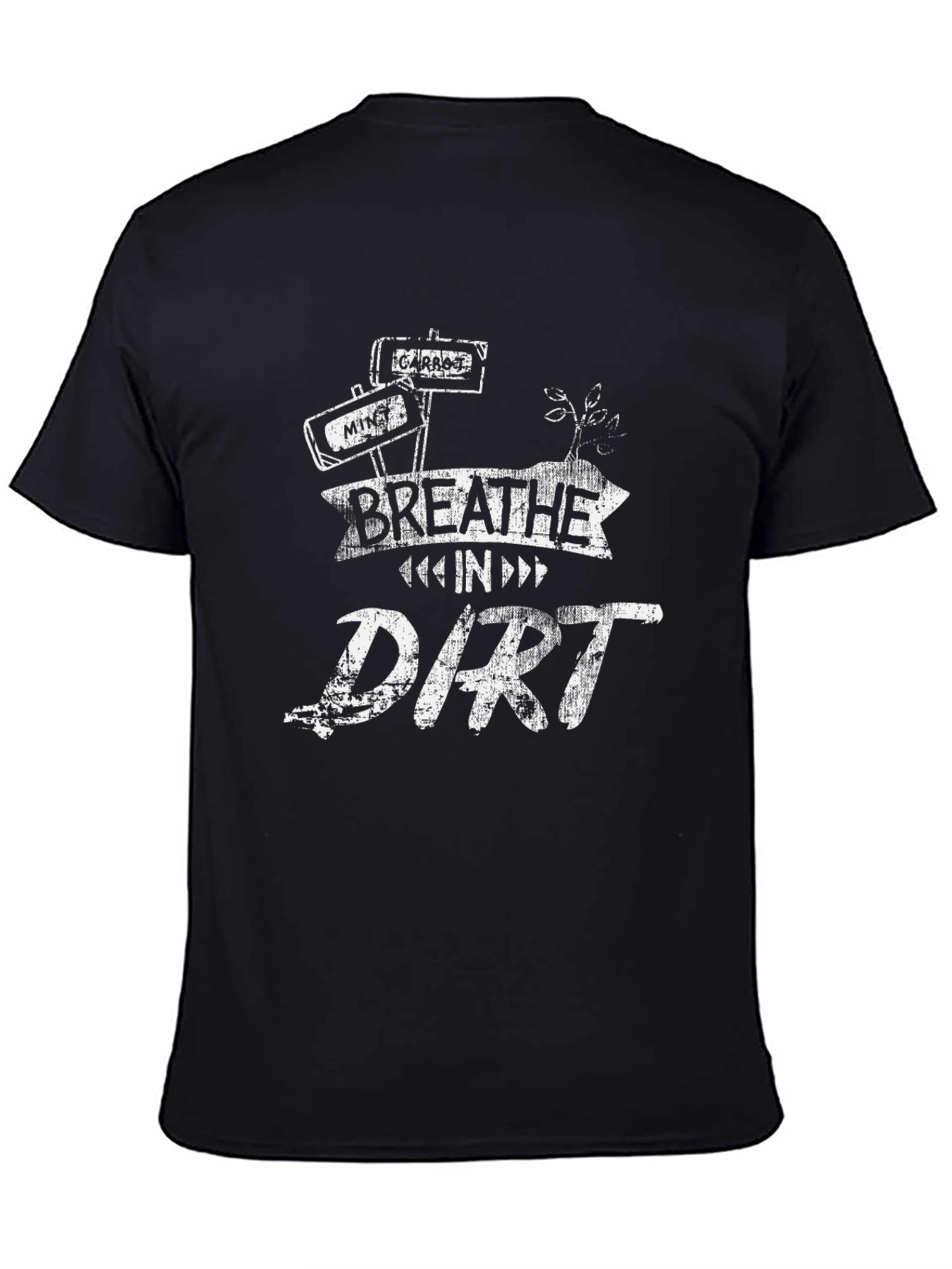 Breathe in Dirt Graphic T-Shirt - Black