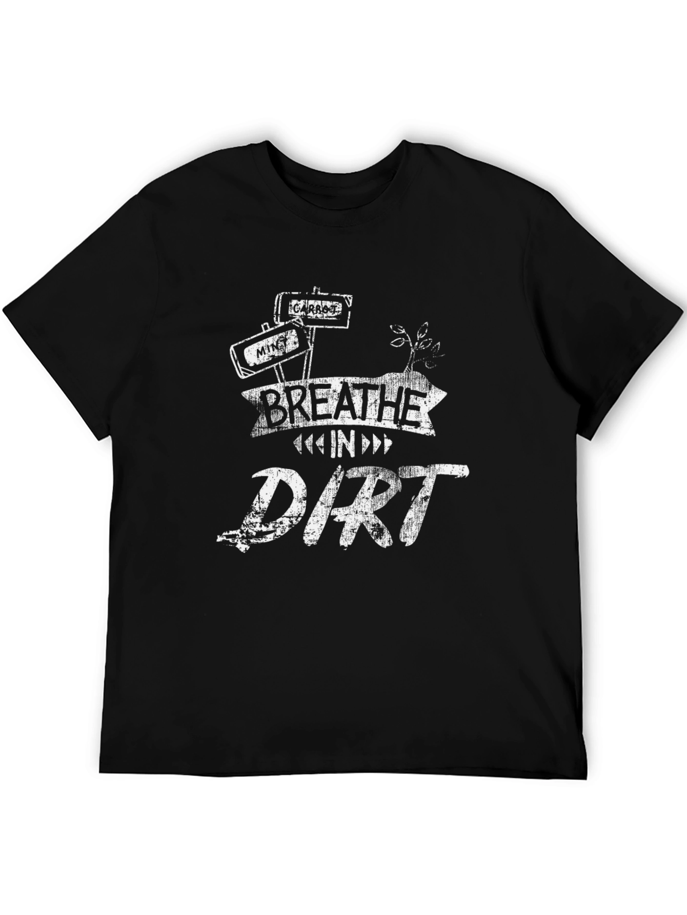 Breathe in Dirt Graphic T-Shirt - Black