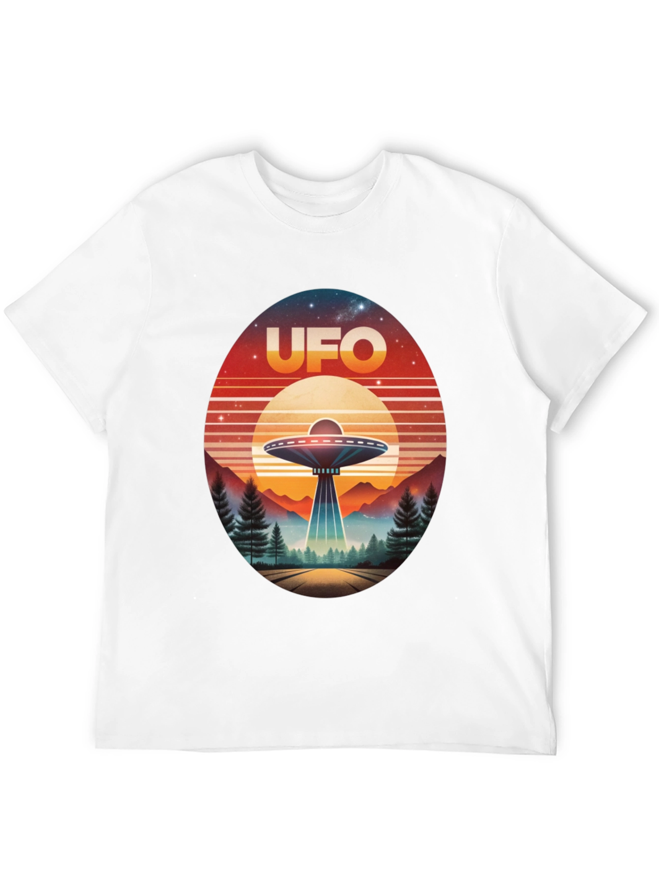 Retro UFO T-Shirt - Sci-Fi Graphic Tee