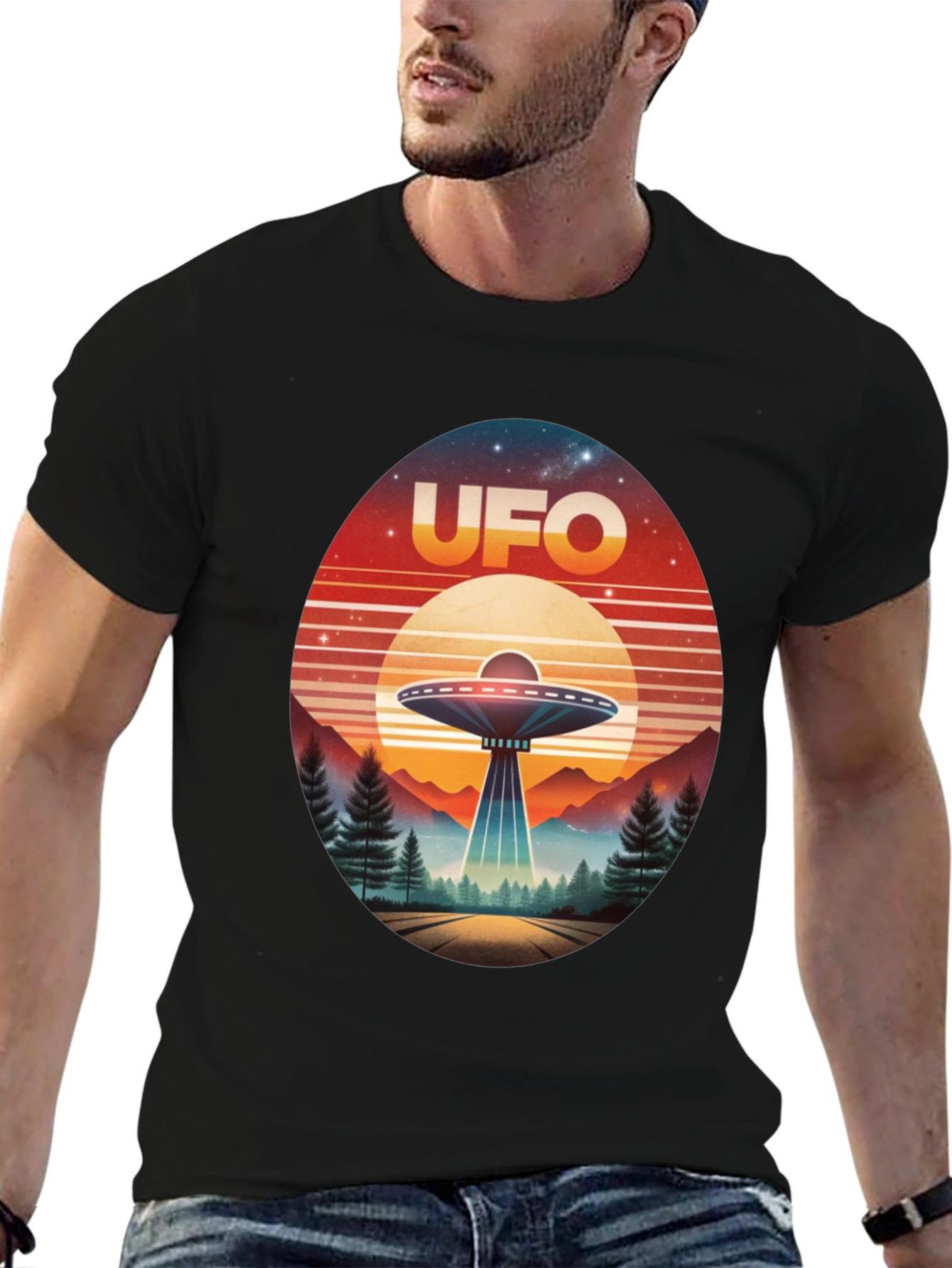 Retro UFO T-Shirt - Sci-Fi Graphic Tee