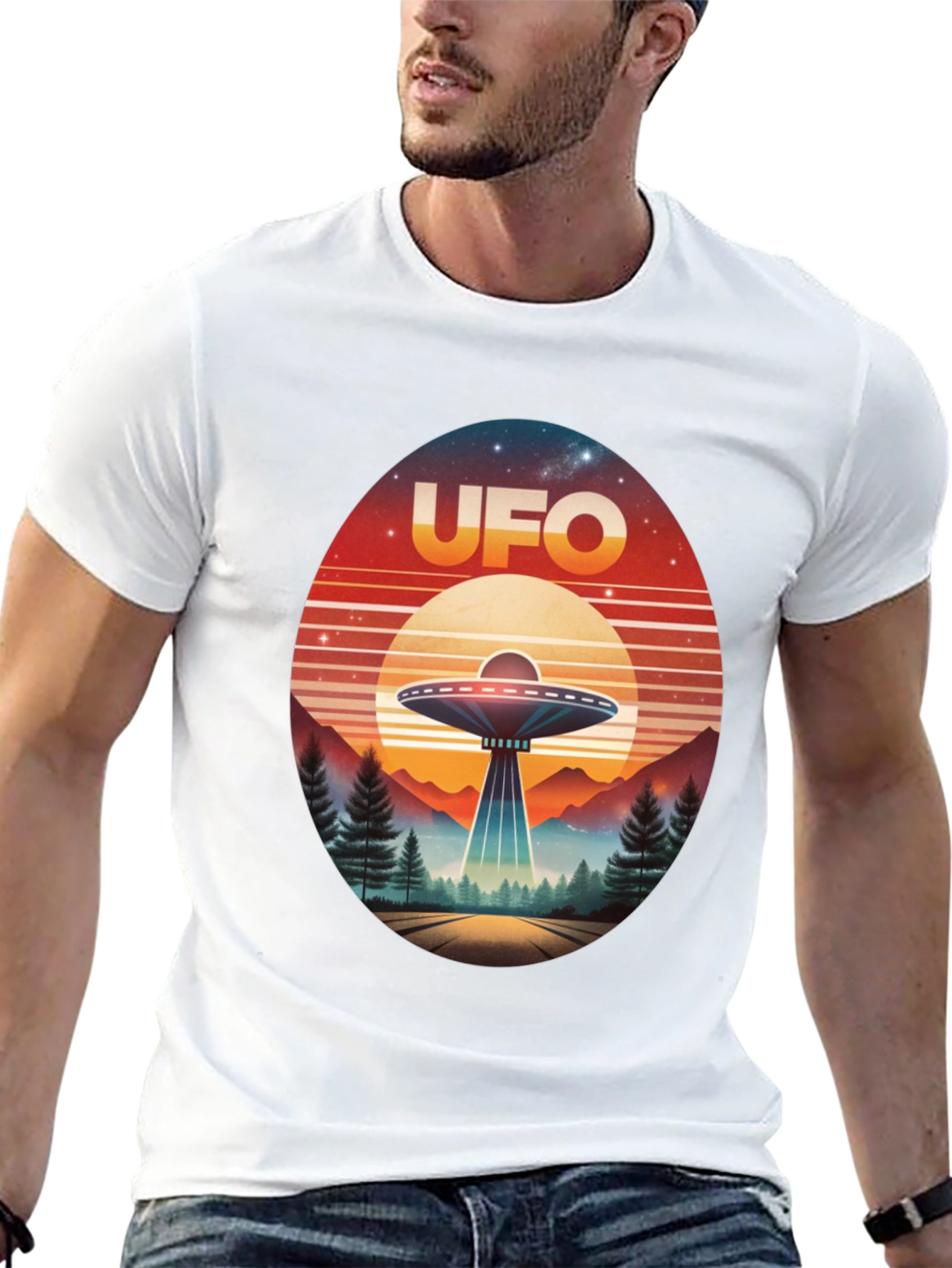 Retro UFO T-Shirt - Sci-Fi Graphic Tee