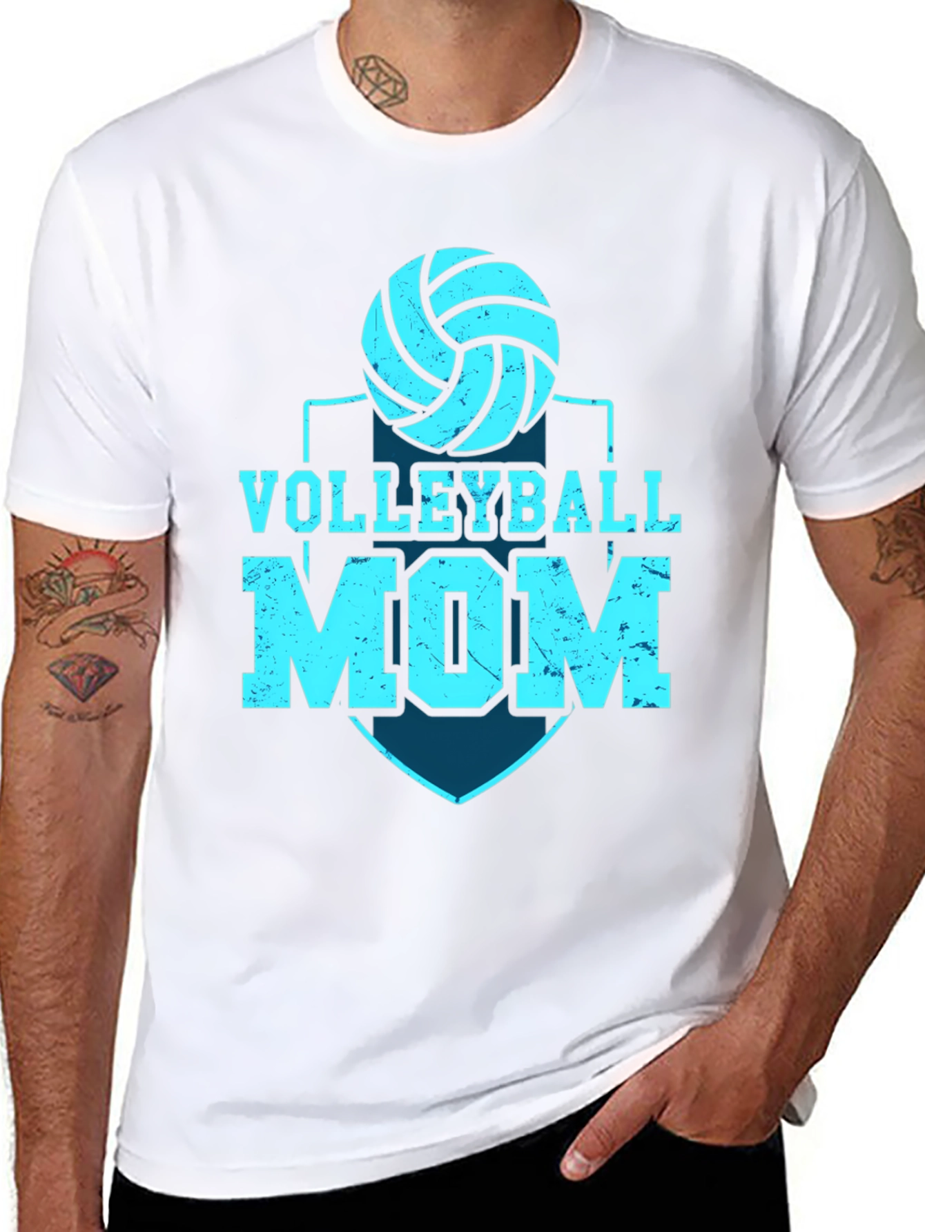 Volleyball Mom Graphic T-Shirt - Sporty & Stylish