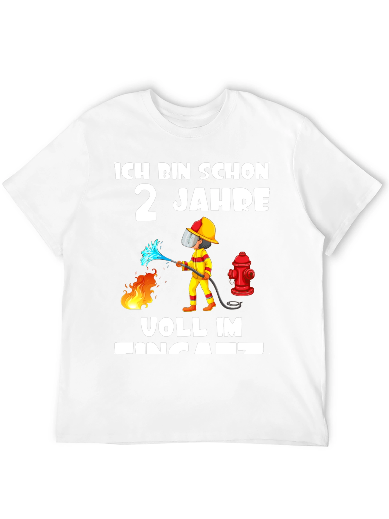 2 Jahre Feuerwehrmann T-Shirt