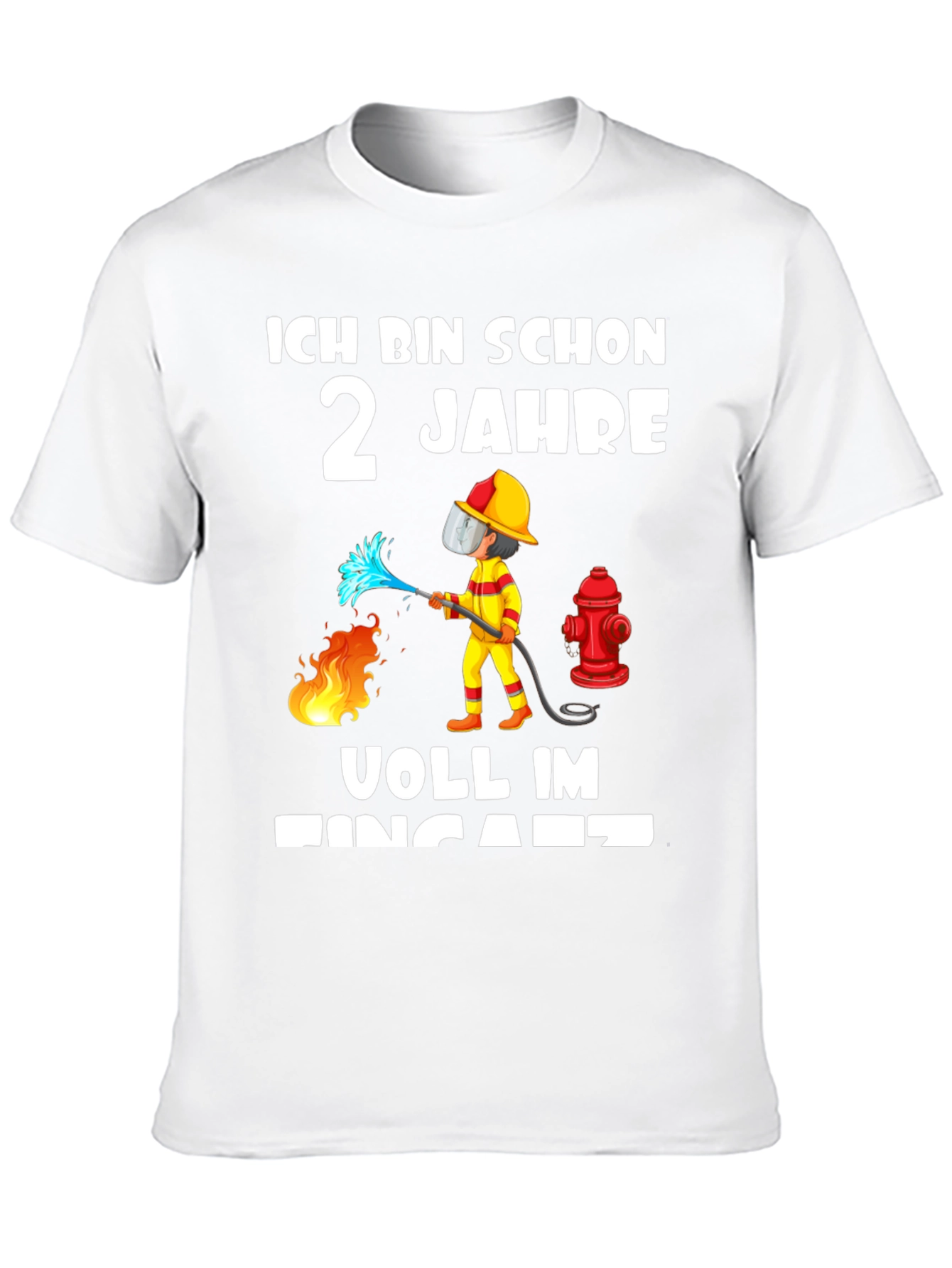 2 Jahre Feuerwehrmann T-Shirt