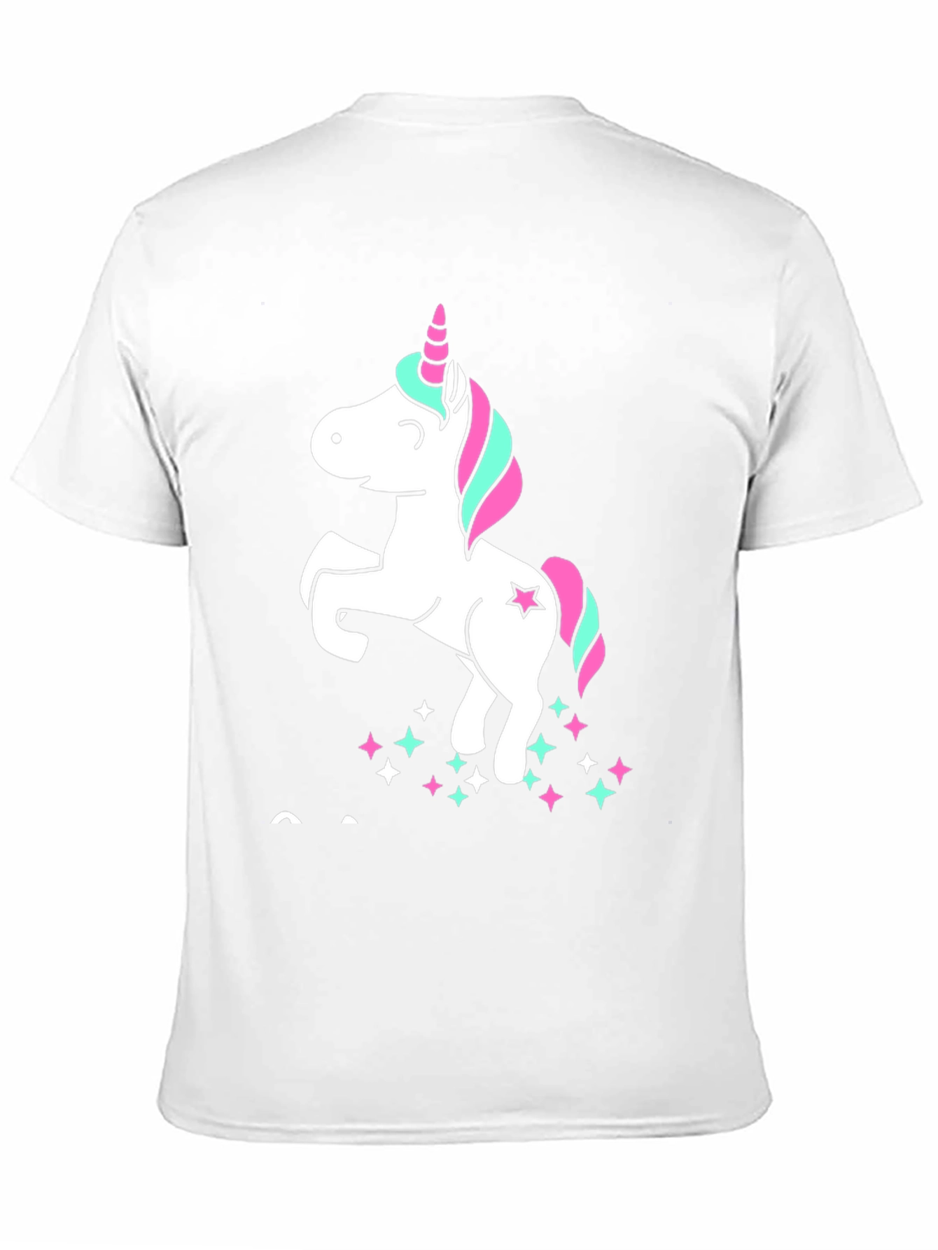 Unicorn Stars Black Cotton Graphic Tee