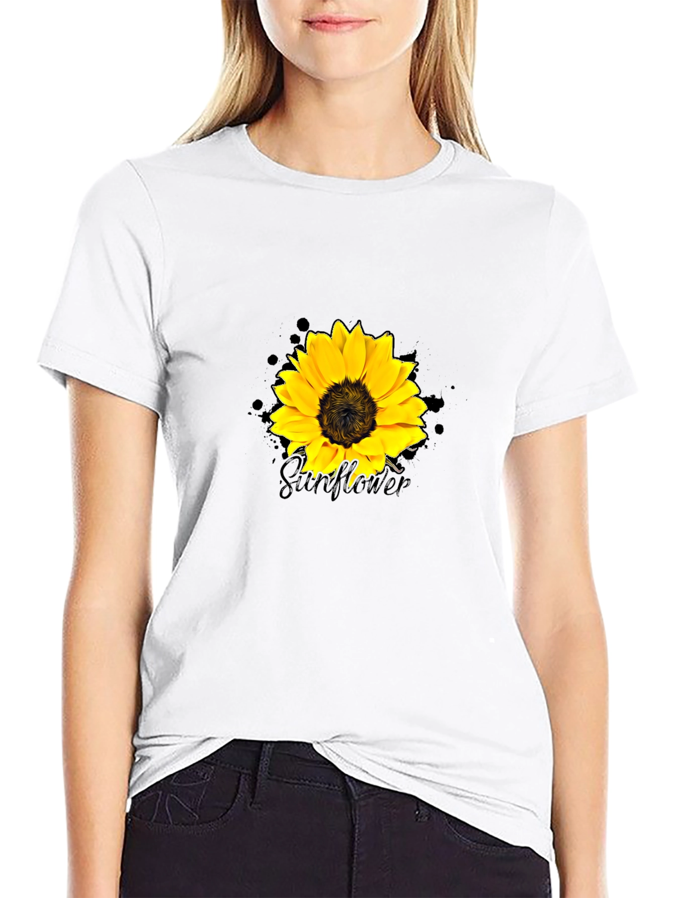 Sunflower Graphic Tee - Trendy Casual Wear