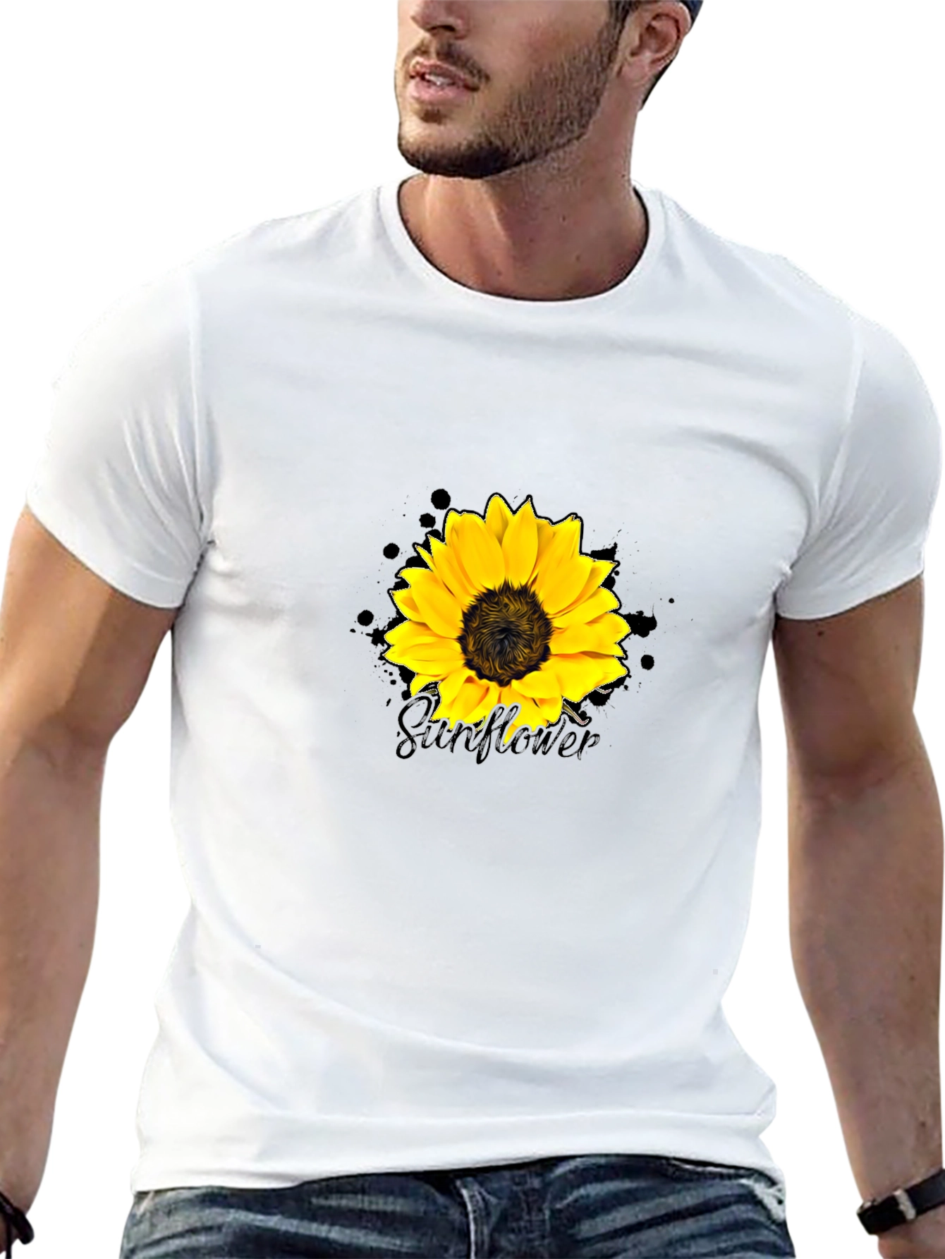 Sunflower Graphic Tee - Trendy Casual Wear