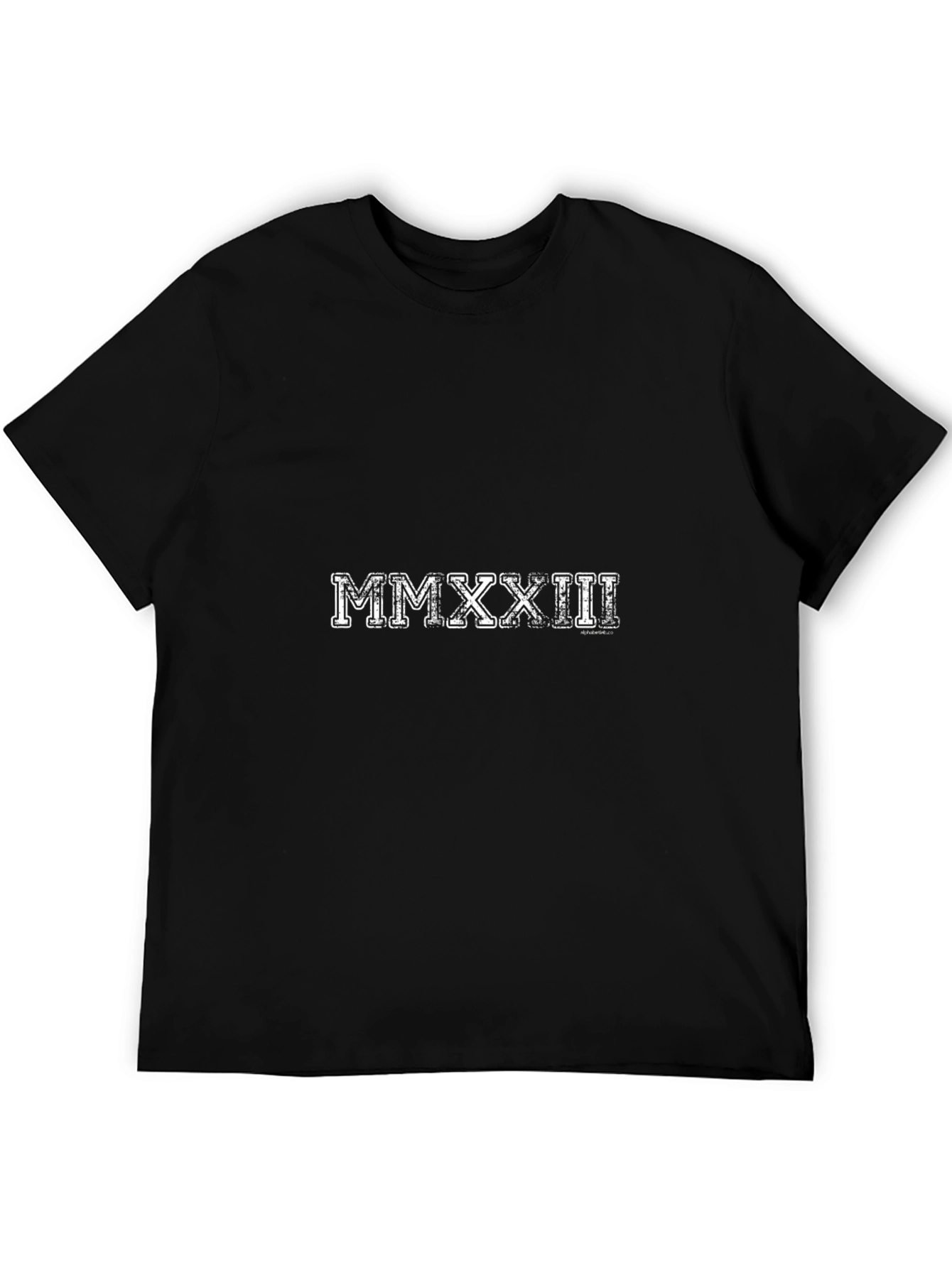 MMXXII Roman Numerals T-Shirt - Classic Black Tee