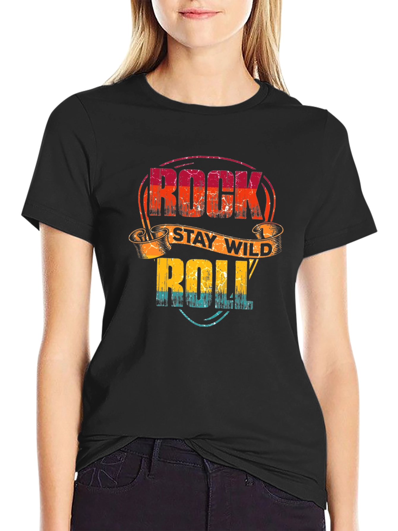 Rock Stay Wild Roll Graphic Tee