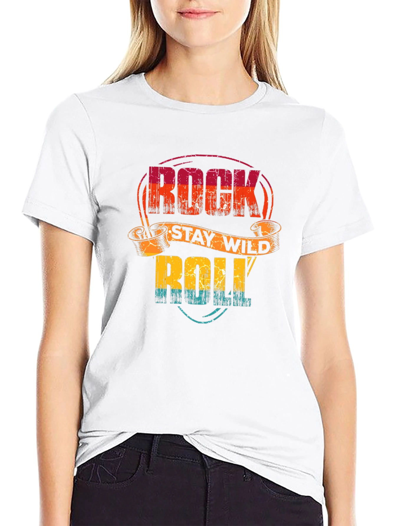 Rock Stay Wild Roll Graphic Tee