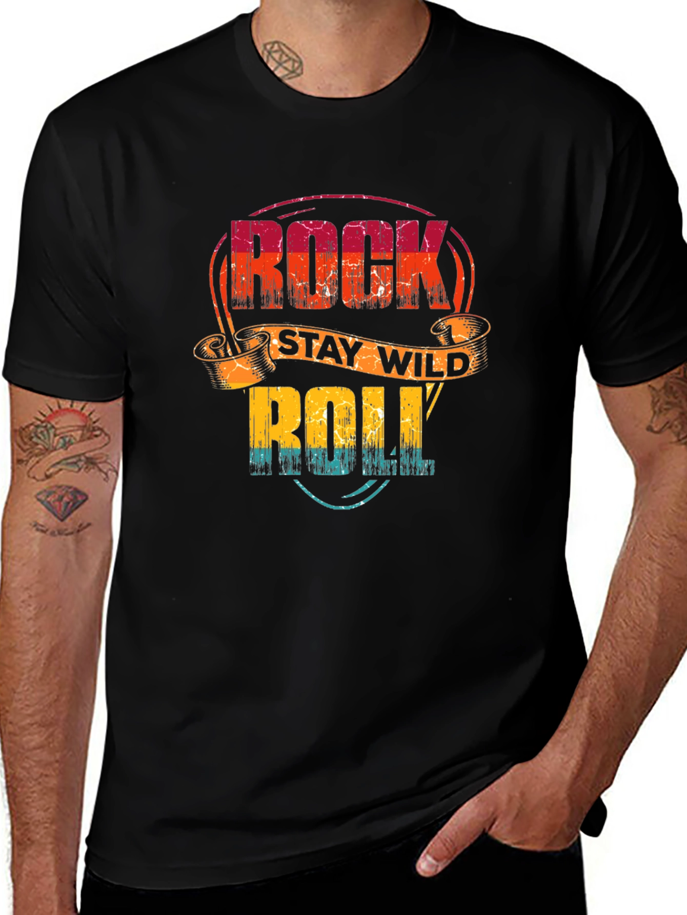 Rock Stay Wild Roll Graphic Tee