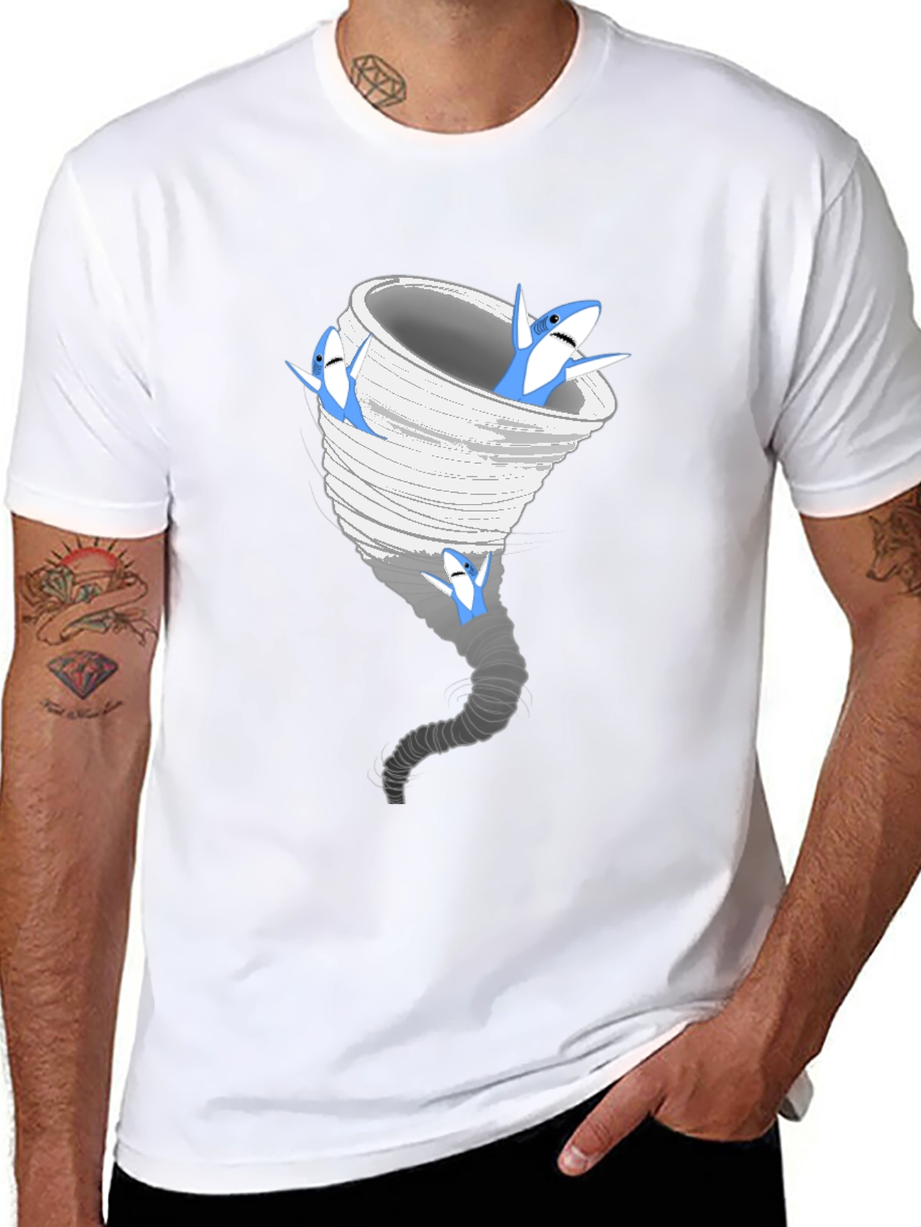 Sharknado T-Shirt - Funny Tornado Graphic Tee