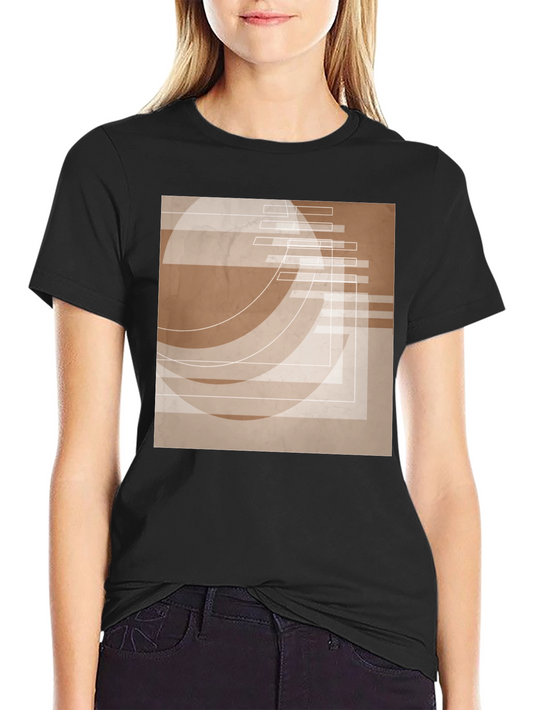 Abstract Graphic Print Tee - Modern Design
