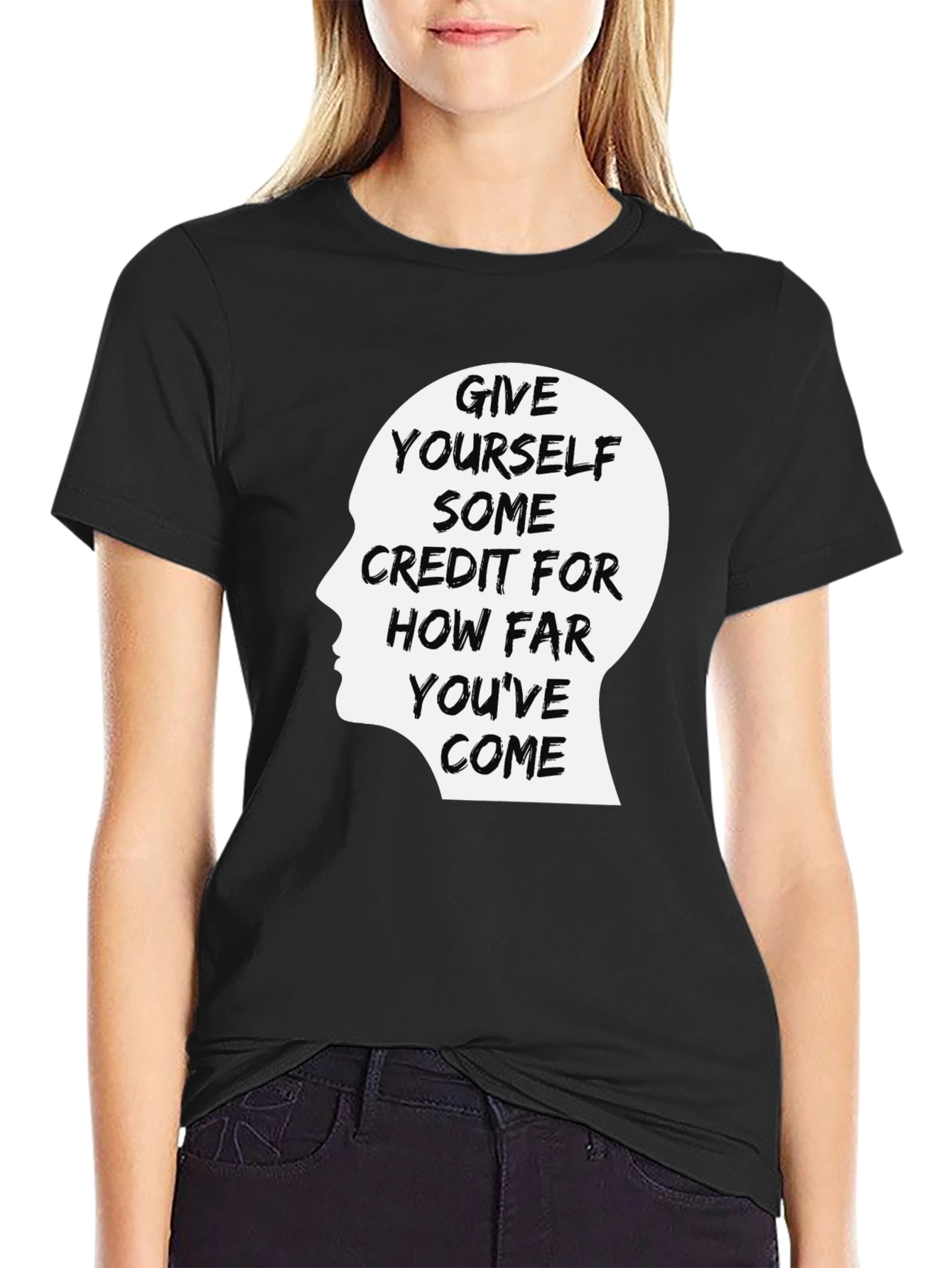 Motivational Graphic Tee - Give Yourself Some Credit