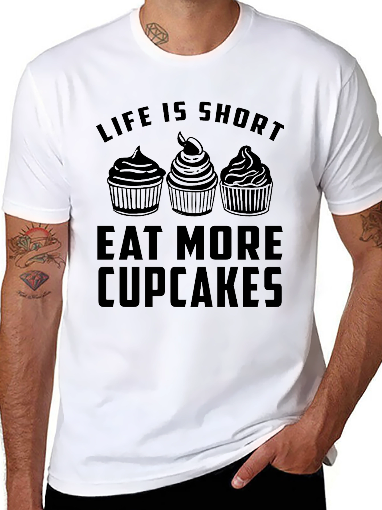 Life is Short Eat More Cupcakes T-Shirt