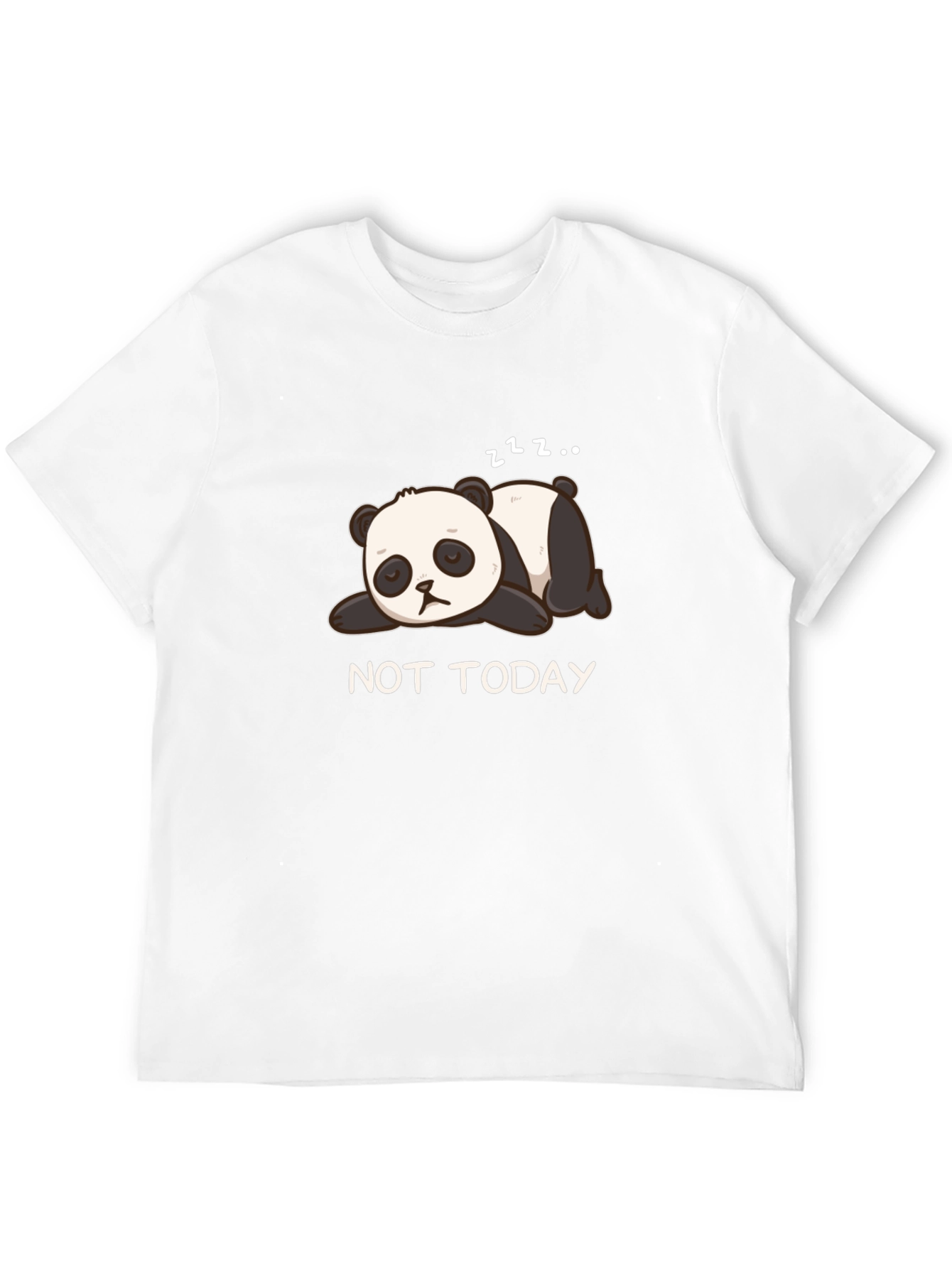 Not Today Panda T-Shirt - Cute and Comfortable