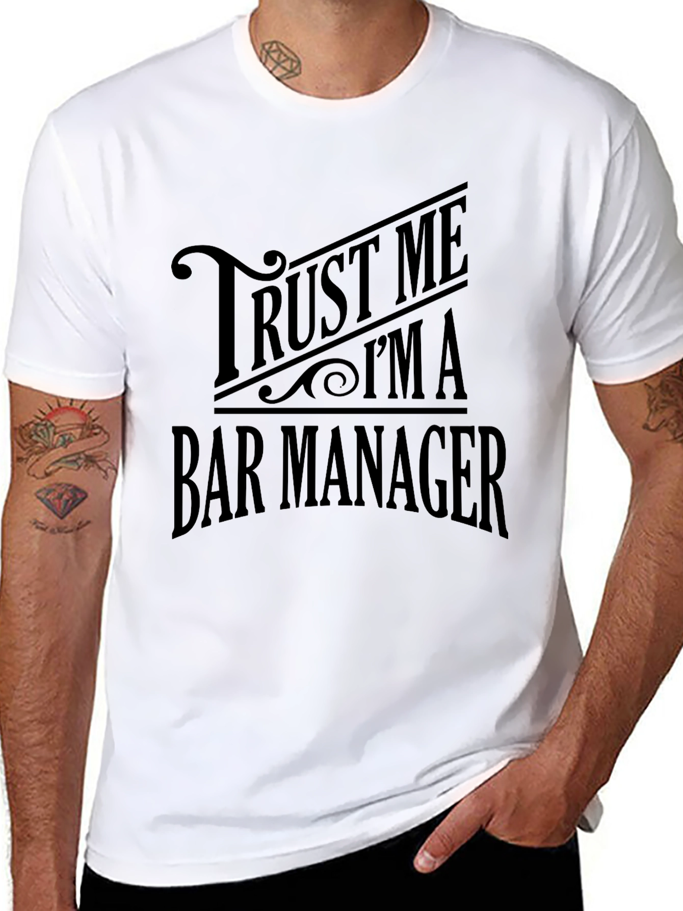 Trust Me Im A Bar Manager Black T-Shirt