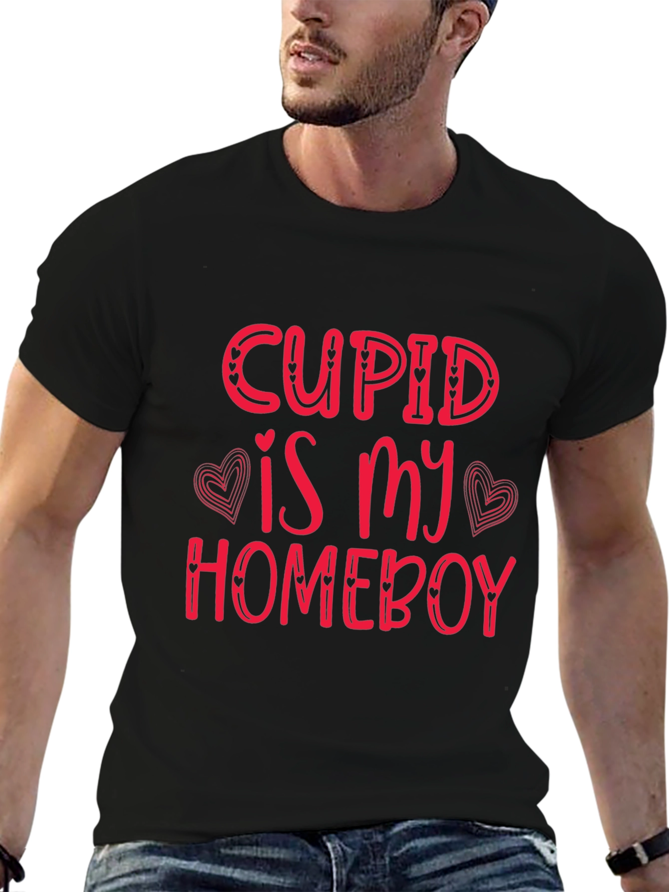 Cupid is My Homeboy Valentines Day T-Shirt