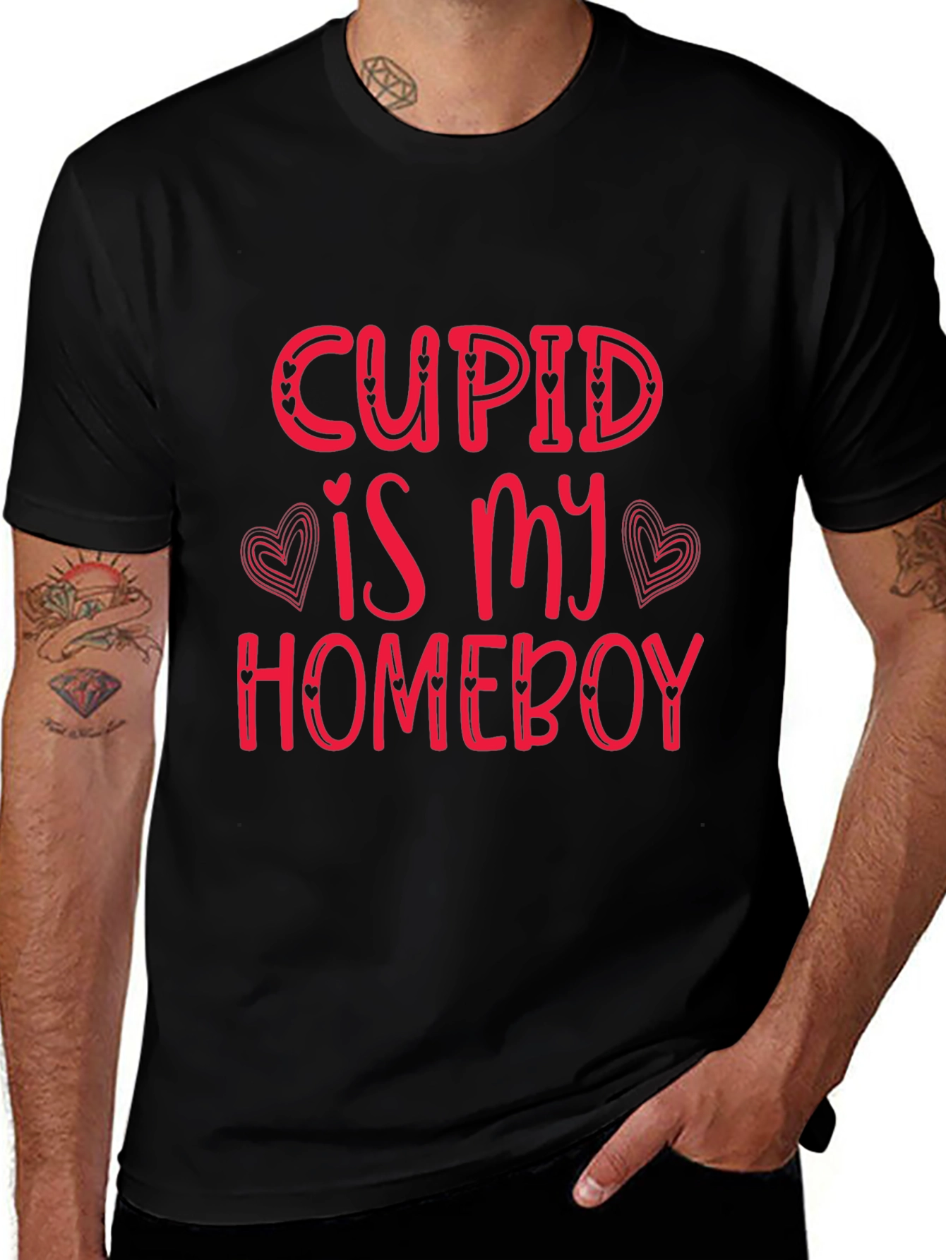 Cupid is My Homeboy Valentines Day T-Shirt