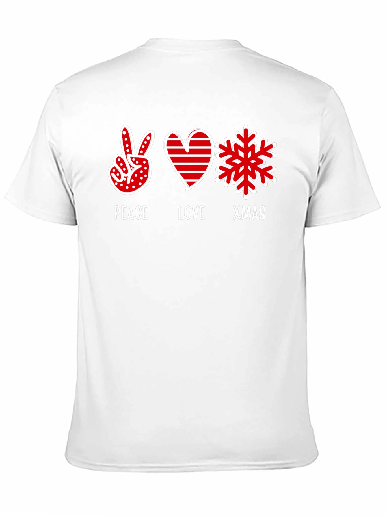 Peace Love Xmas T-Shirt Holiday Festive Tee