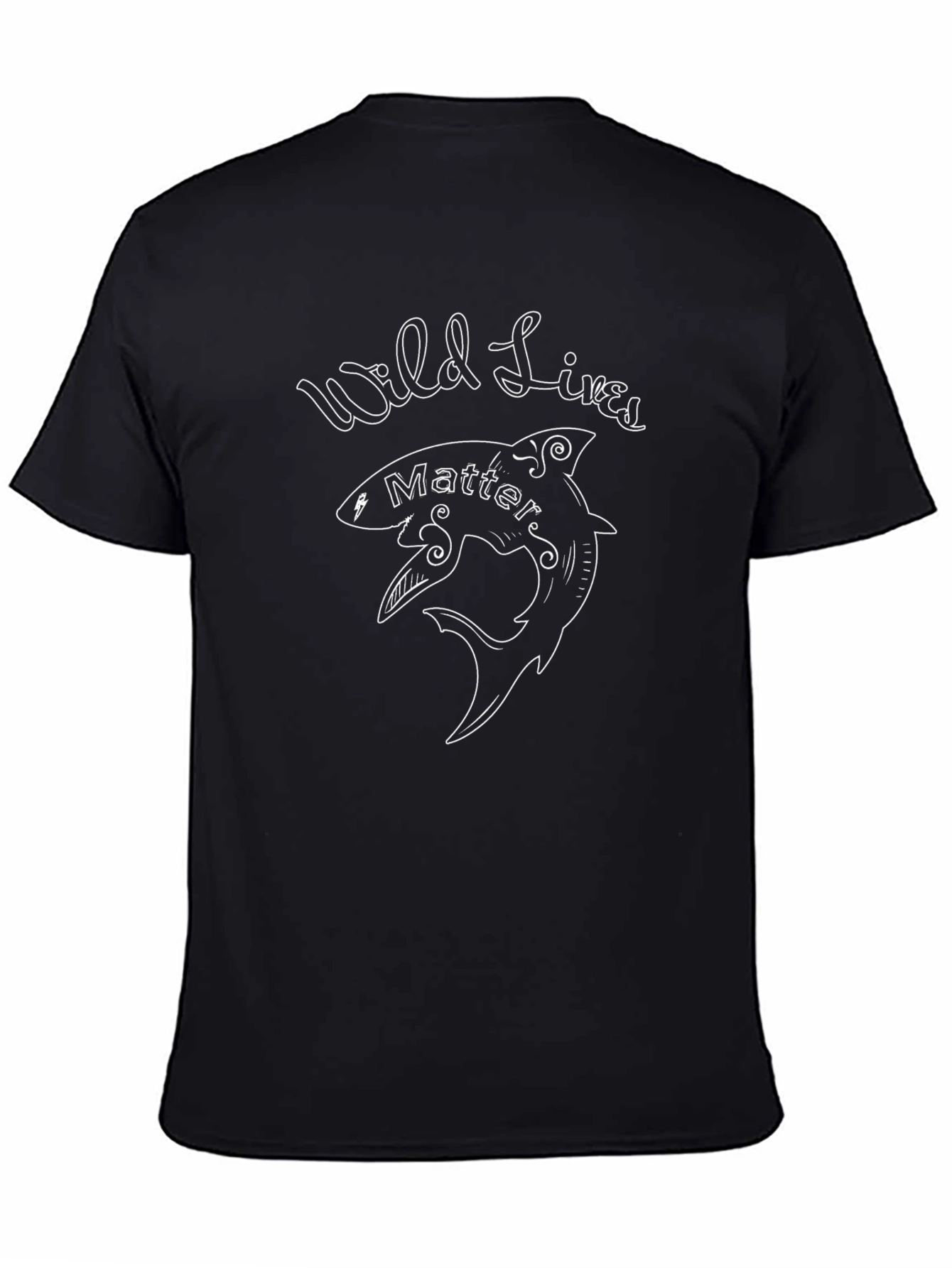 Wild Lives Matter Graphic Tee - Shark Design
