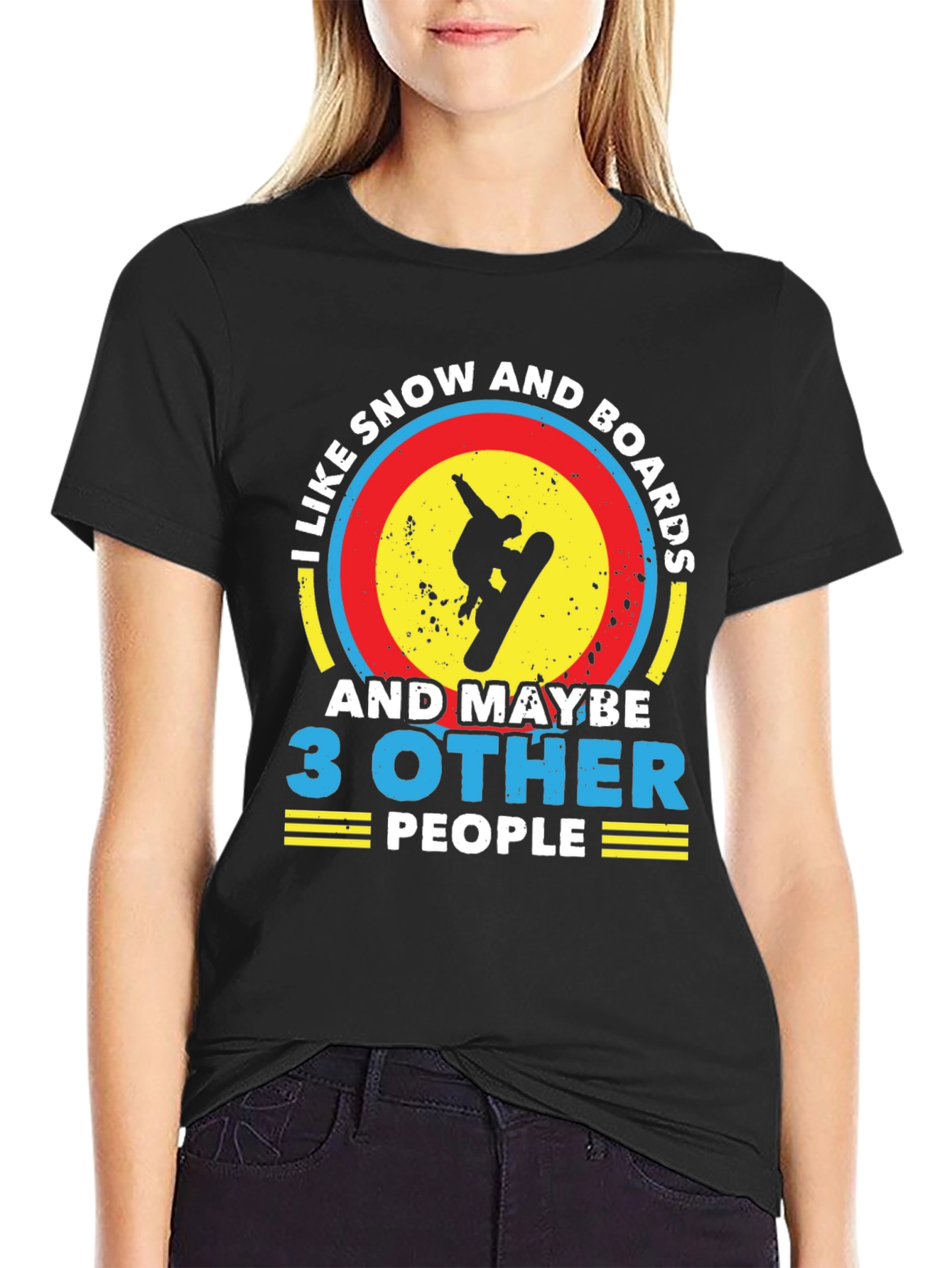 Snowboarding Lovers T-Shirt: I Like Snow and Boards