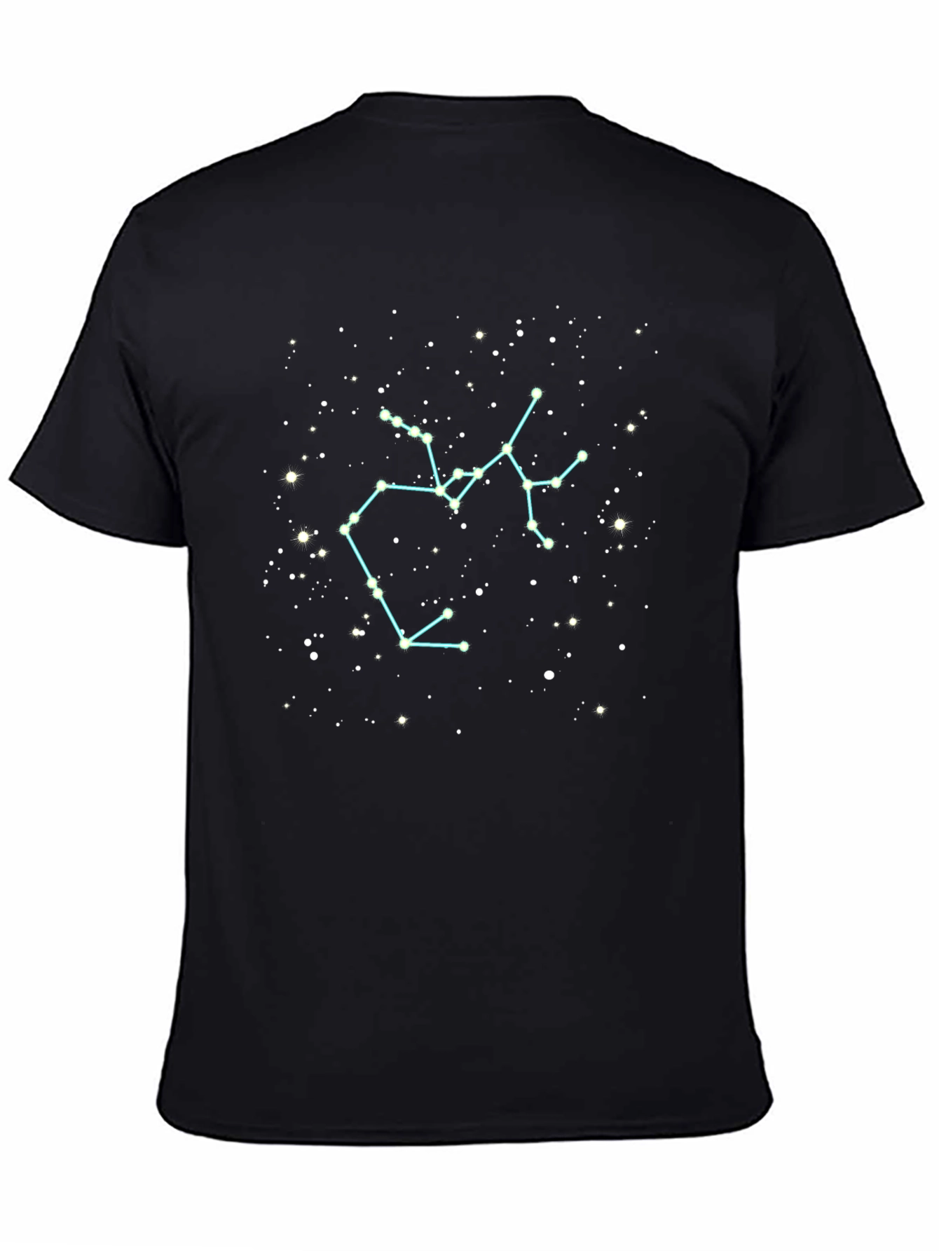 Sagittarius Constellation Graphic Tee - Black