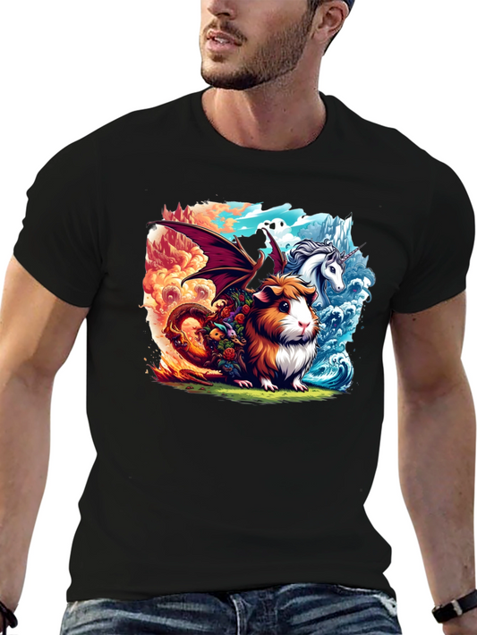 Guinea Pig Dragon Unicorn T-Shirt