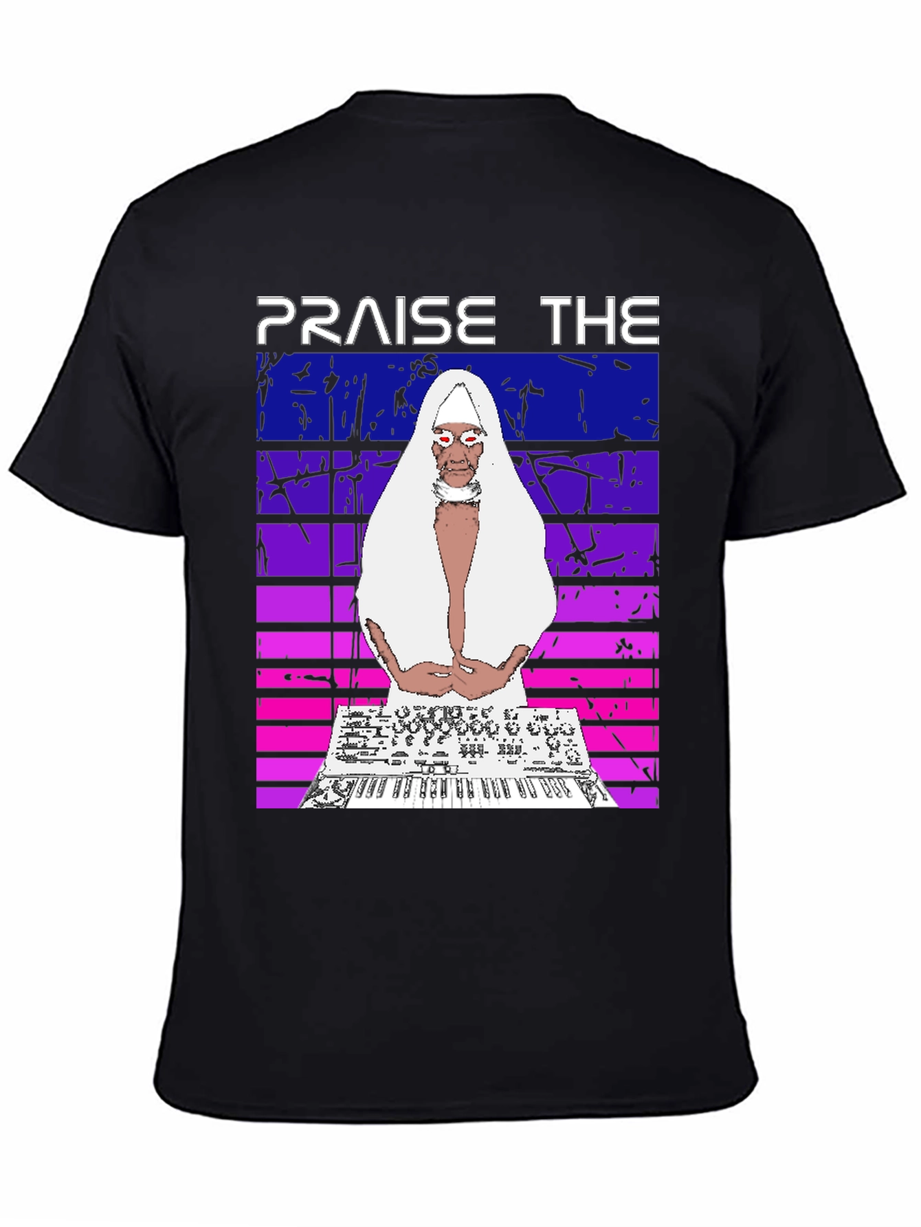 Praise The Synth Black T-Shirt