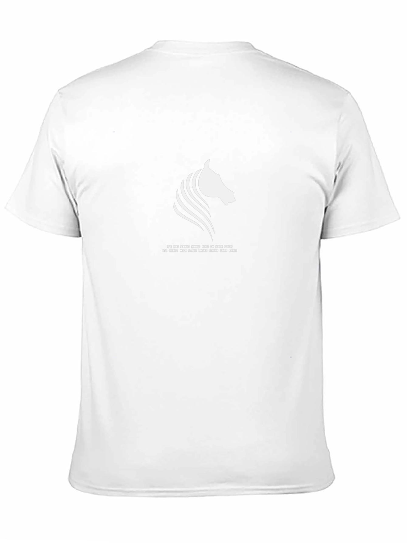 Stylish Black T-Shirt with Horse Graphic