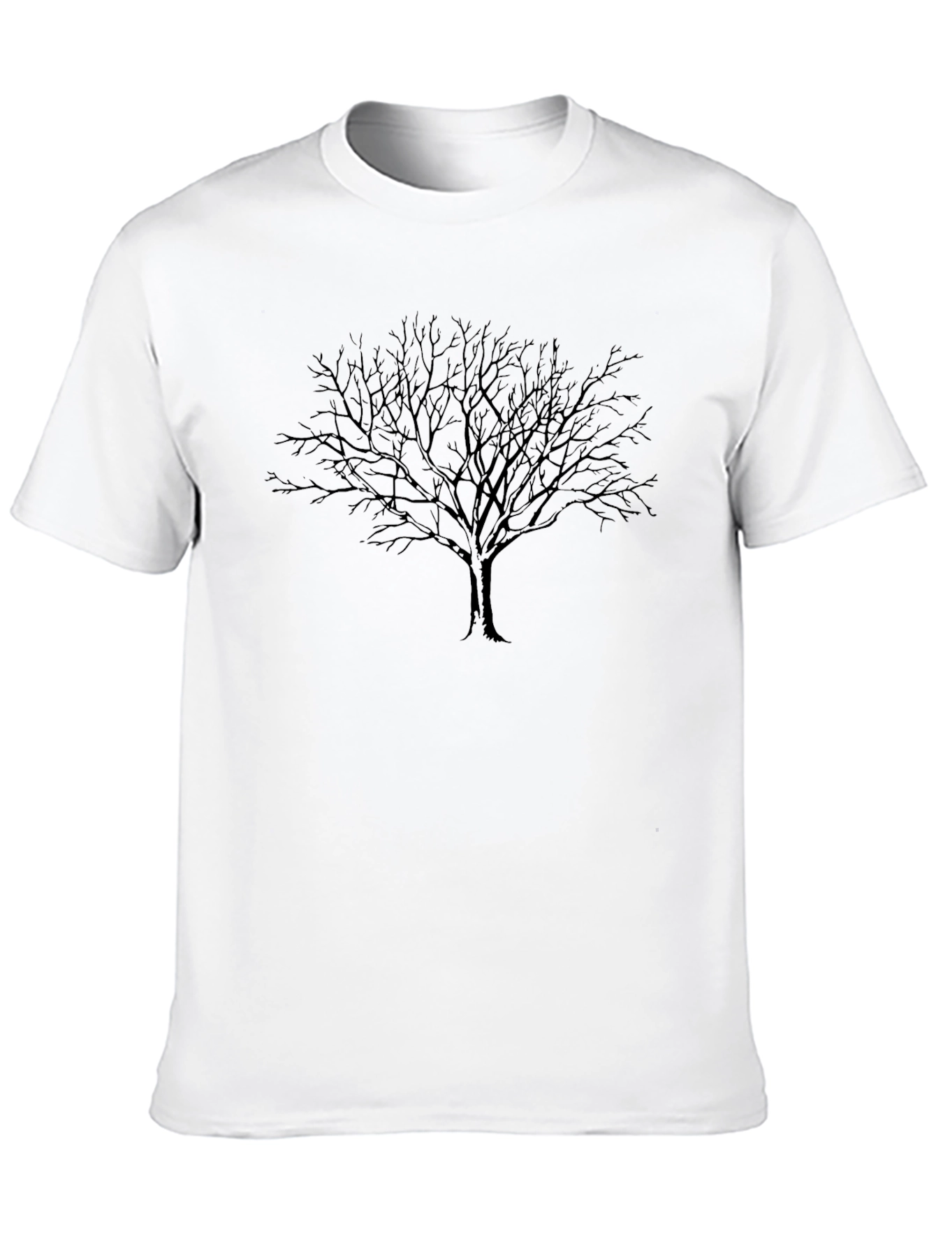 Mens Black Tree Graphic Tee