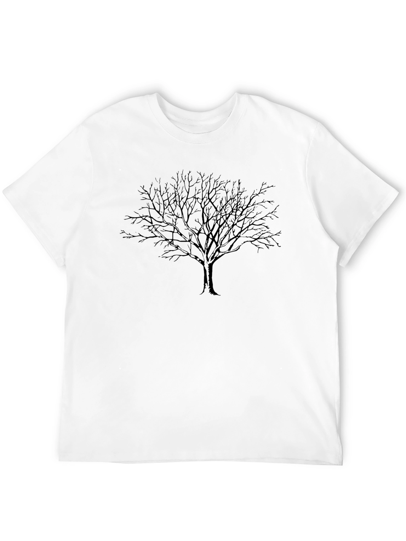 Mens Black Tree Graphic Tee