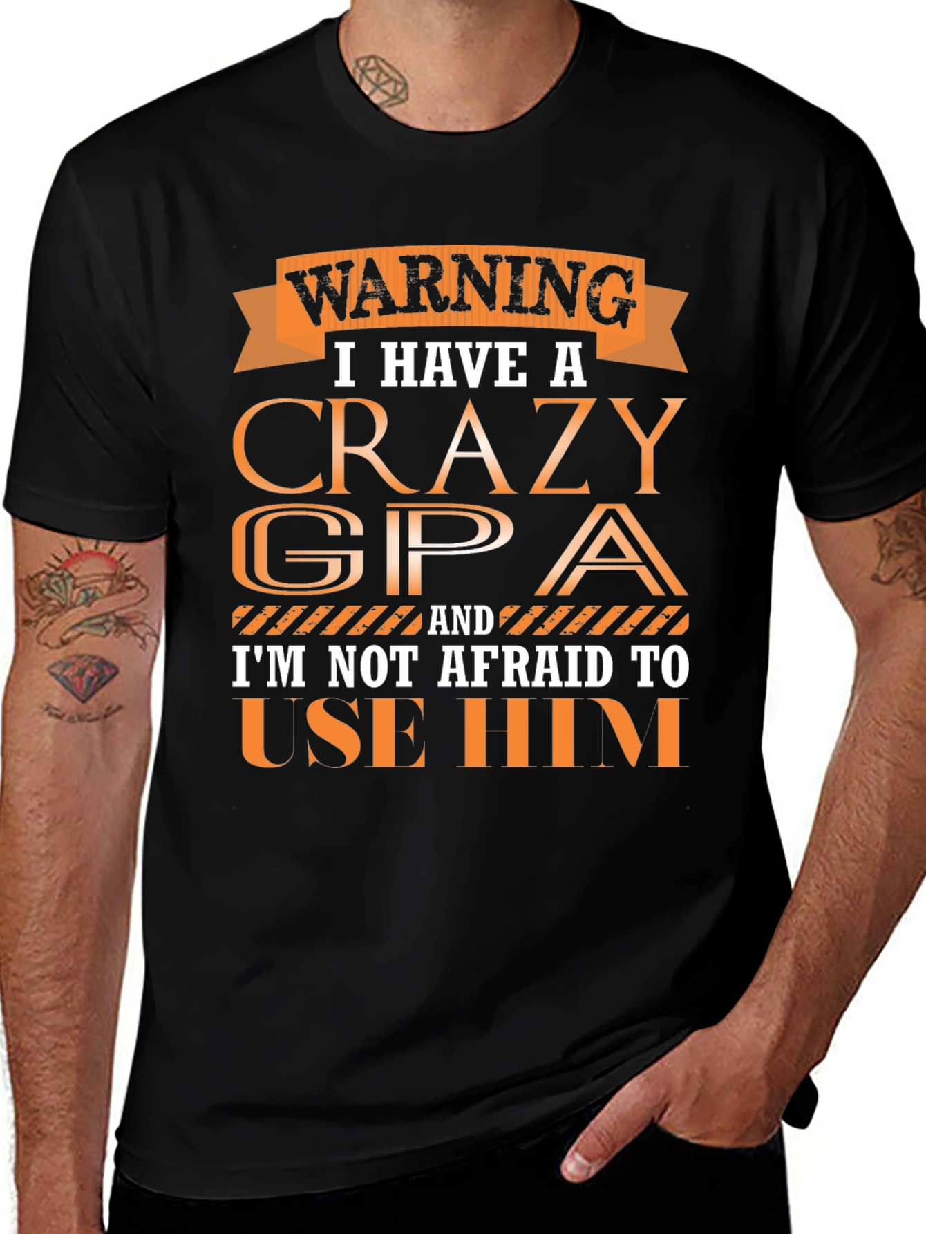 Crazy GPA T-Shirt - Funny Grandpa Gift