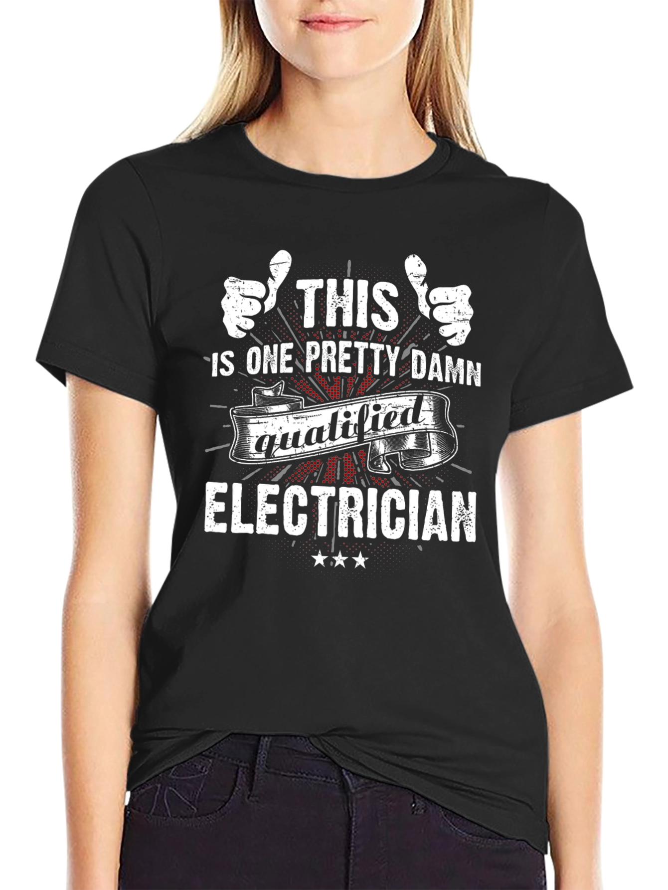 Pretty Damn Qualified Electrician T-Shirt