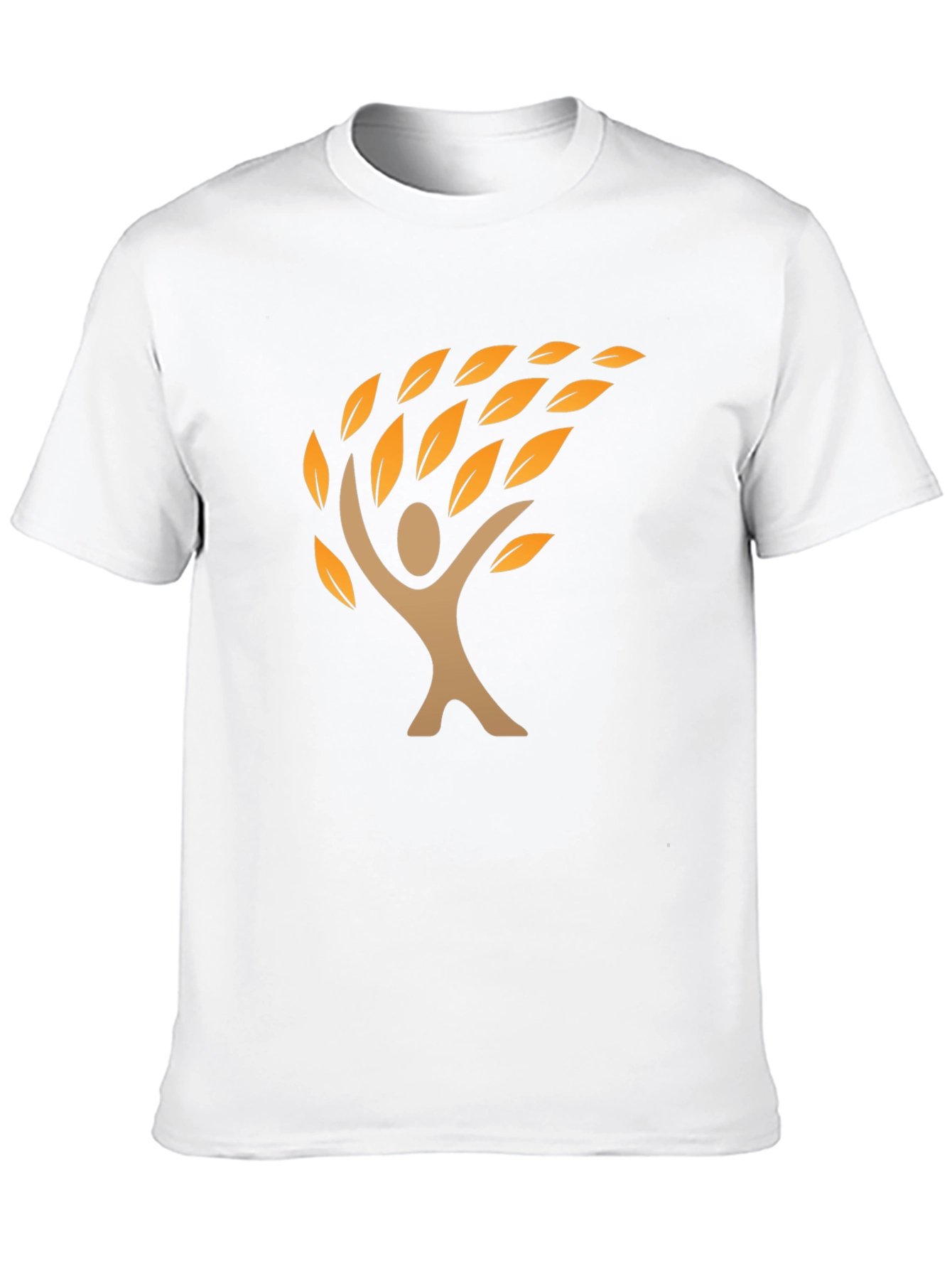Nature Tree Graphic Mens Black T-Shirt