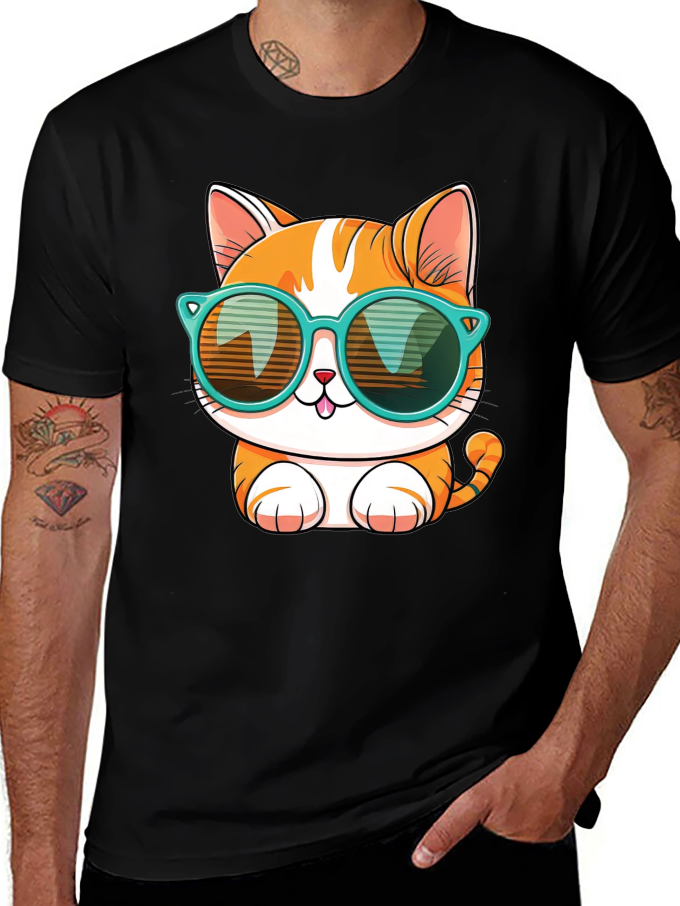 Cool Cat Graphic Tee