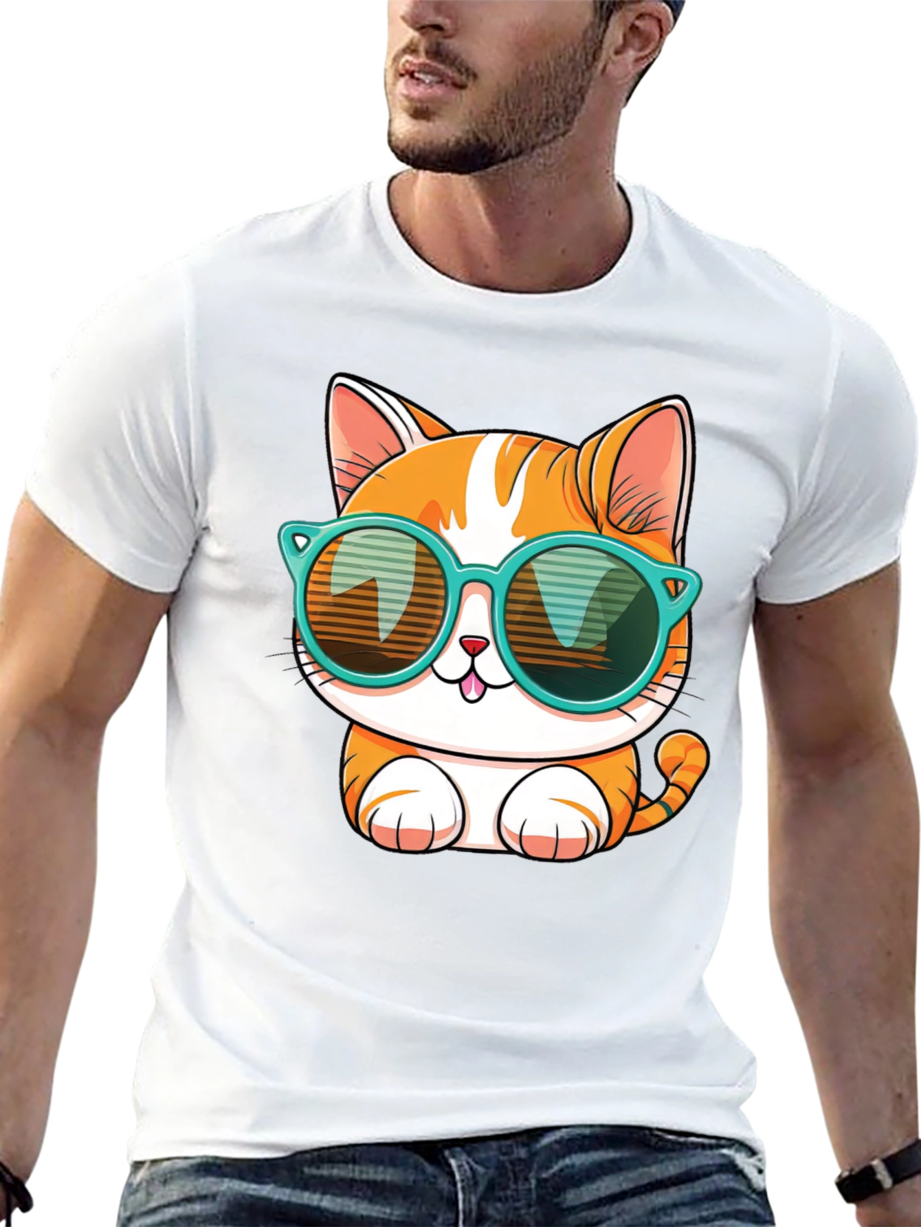 Cool Cat Graphic Tee